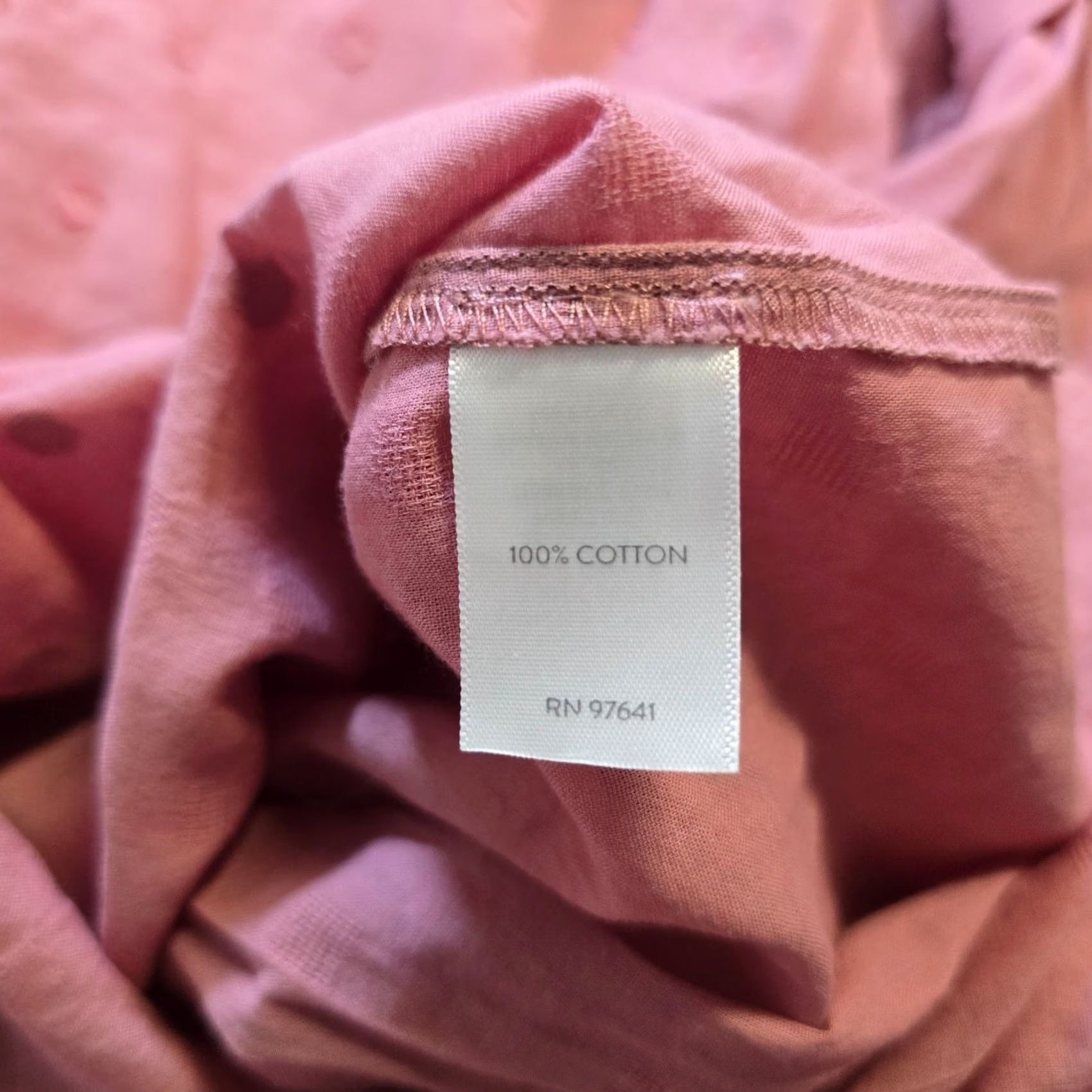J. Jill J. Jill Top Womens Small Petite Pink Embroidered Peasant Popover A Line Casual Shirt Size S / US 4 / IT 40 - 7 Thumbnail