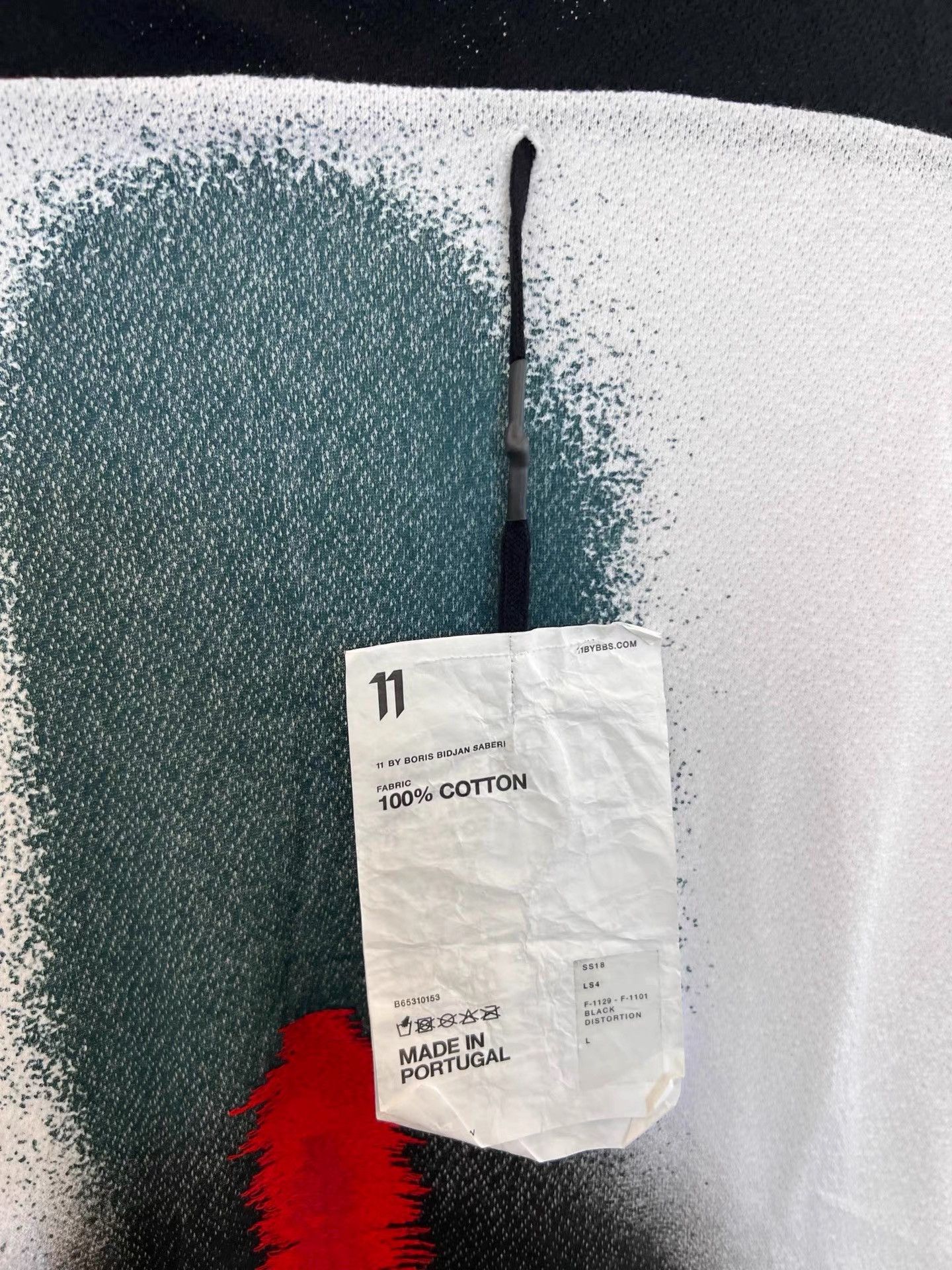 11 By Boris Bidjan Saberi 11by BBS Embroidered Sheer 3/4 Sleeve T-Shirt K35 Size US L / EU 52-54 / 3 - 6 Thumbnail