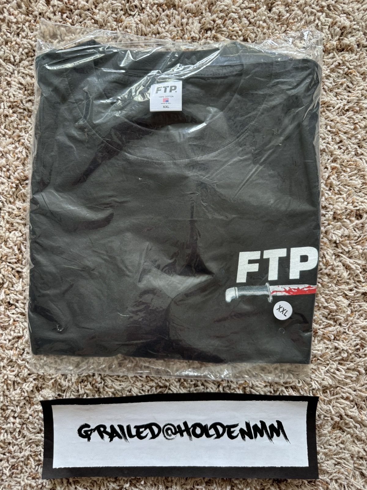 Fuck The Population XXL FTP Ghost Face Logo Tee Black Size US XXL / EU 58 / 5 - 11 Thumbnail