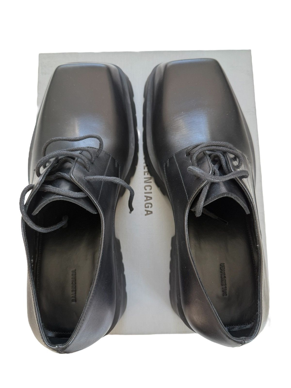 Balenciaga Balenciaga Derby Trooper Calfskin Size US 12 / EU 45 - 10 Thumbnail