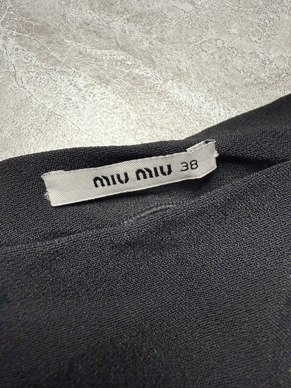 Miu Miu Miu-miu F/W 13 Midi Dress With Hem Lace trimmed Detail Size XS / US 0-2 / IT 36-38 - 6 Thumbnail