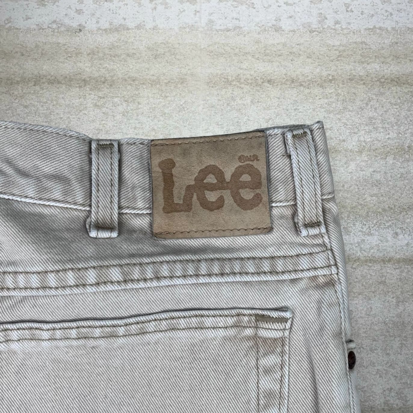 Lee Vintage 90s Lee MR Jeans 36x30 Straight Fit Tan Wash Denim Size US 36 / EU 52 - 4 Thumbnail