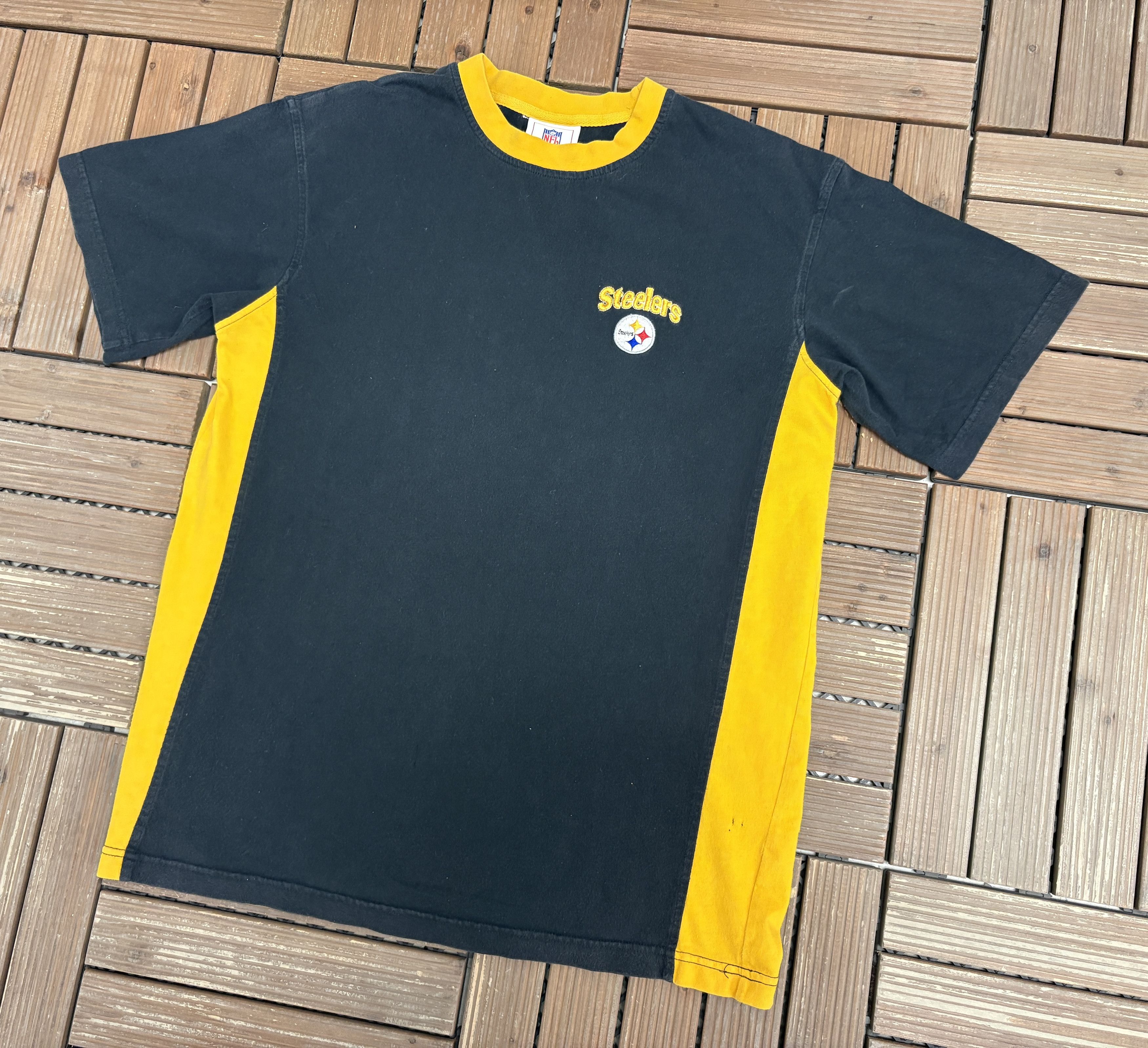 Vintage Pittsburgh Steelers Embroidered Vintage Black Tee Size US L / EU 52-54 / 3 - 3 Thumbnail