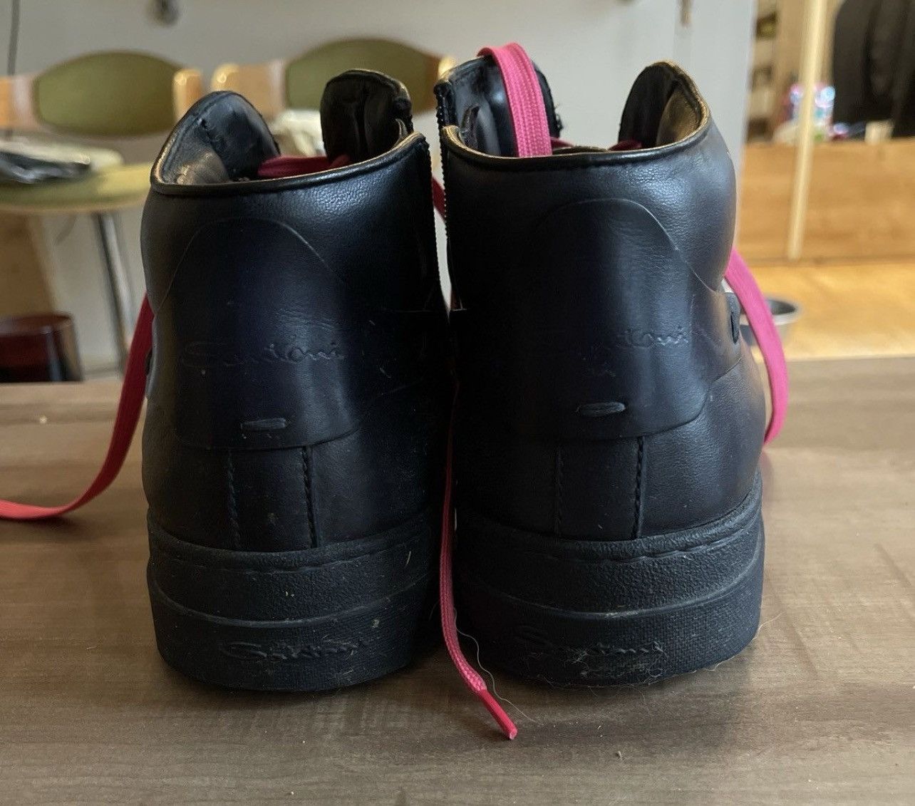 Santoni Santoni sneaker blue black (sole) and pink (laces) Size US 9.5 / EU 42-43 - 2 Thumbnail