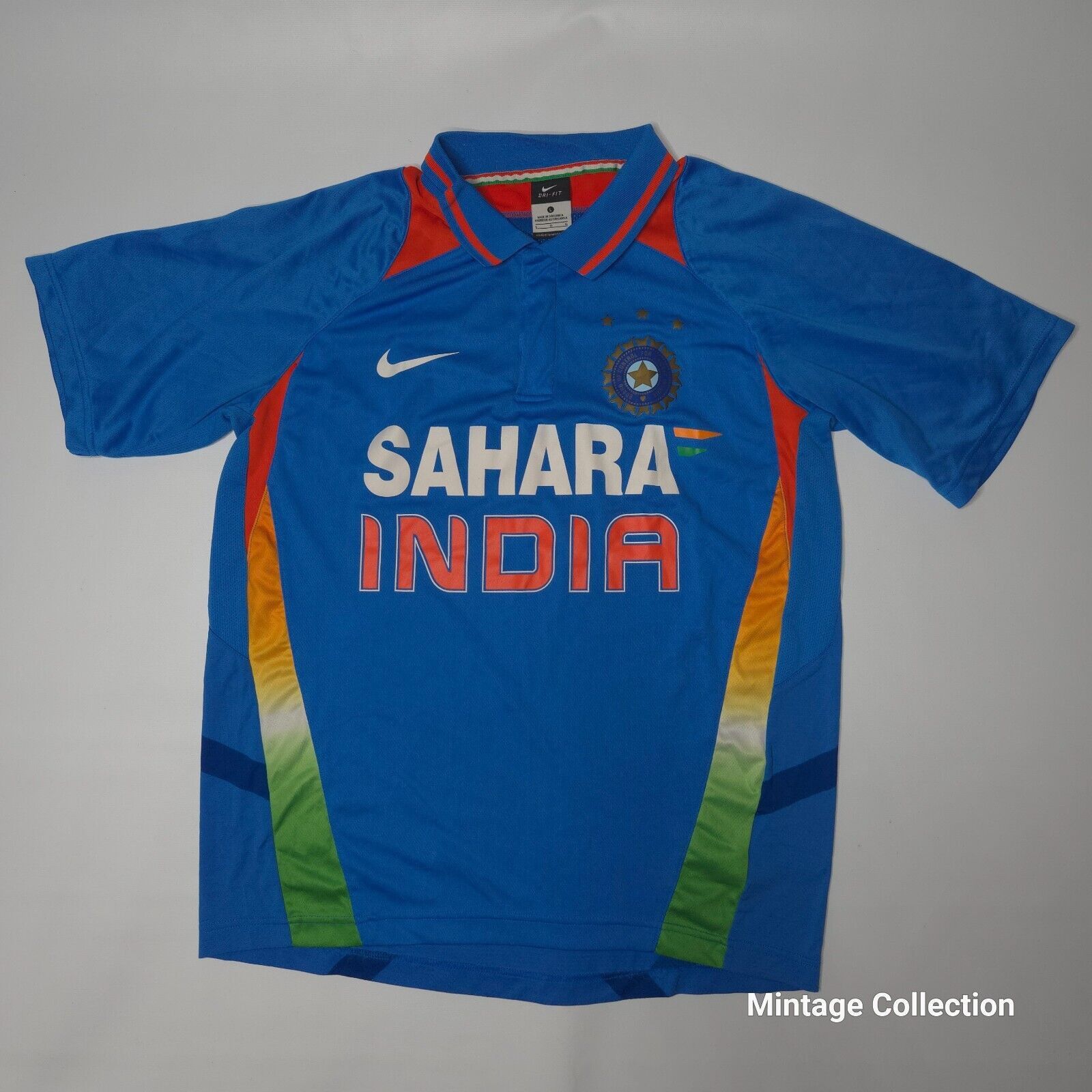 Nike NIKE SAHARA INDIA NATIONAL TEAM CRICKET BLUE POLO JERSEY L Size US L / EU 52-54 / 3 - 2 Thumbnail