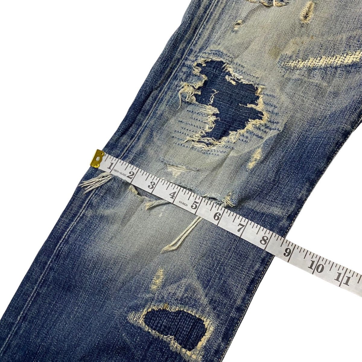 Eternal × Japanese Brand Eternal parchwork distress denim Size US 34 / EU 50 - 15 Thumbnail