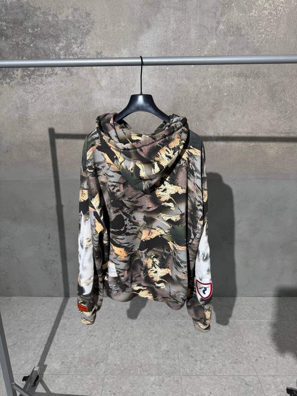 Heron Preston Heron Preston Camo Flaming Hoodie Size US L / EU 52-54 / 3 - 4 Thumbnail