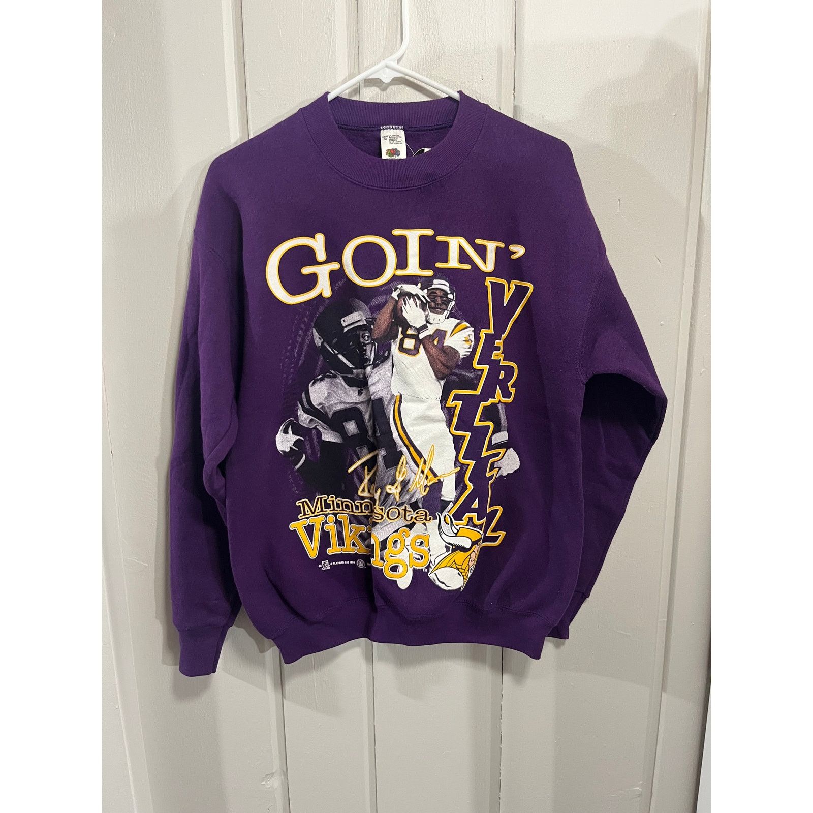 Fruit Of The Loom Rare Vintage Randy Moss Vikings Crewneck "Goin Vertical" Size US M / EU 48-50 / 2 - 1 Thumbnail