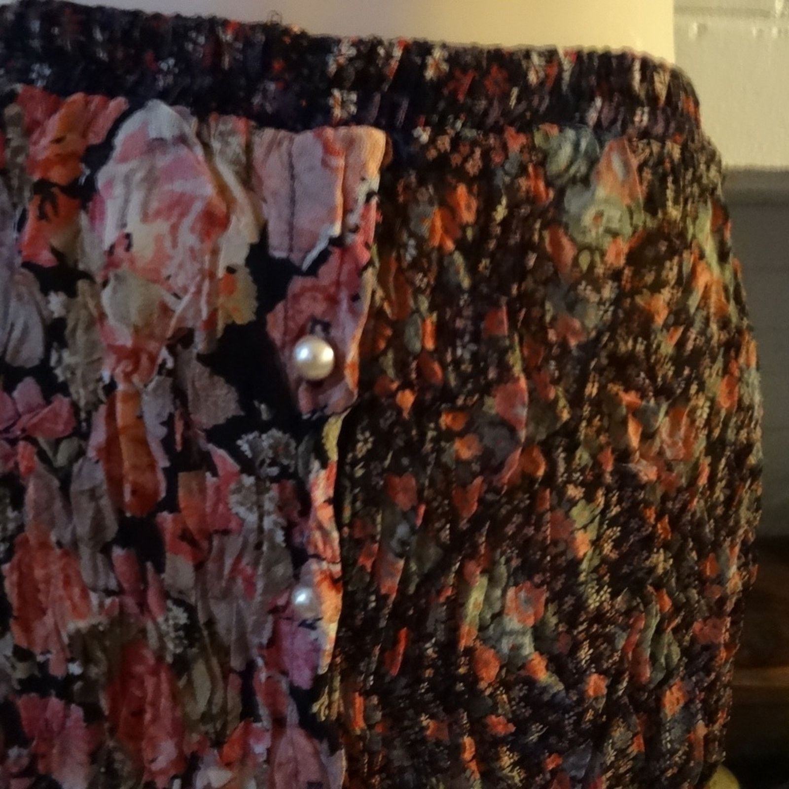 Other VINTAGE ALEXANDER BROWN FLORAL PATCHWORK BUTTONFRONT SKIRT Size 28" / US 6 / IT 42 - 5 Thumbnail