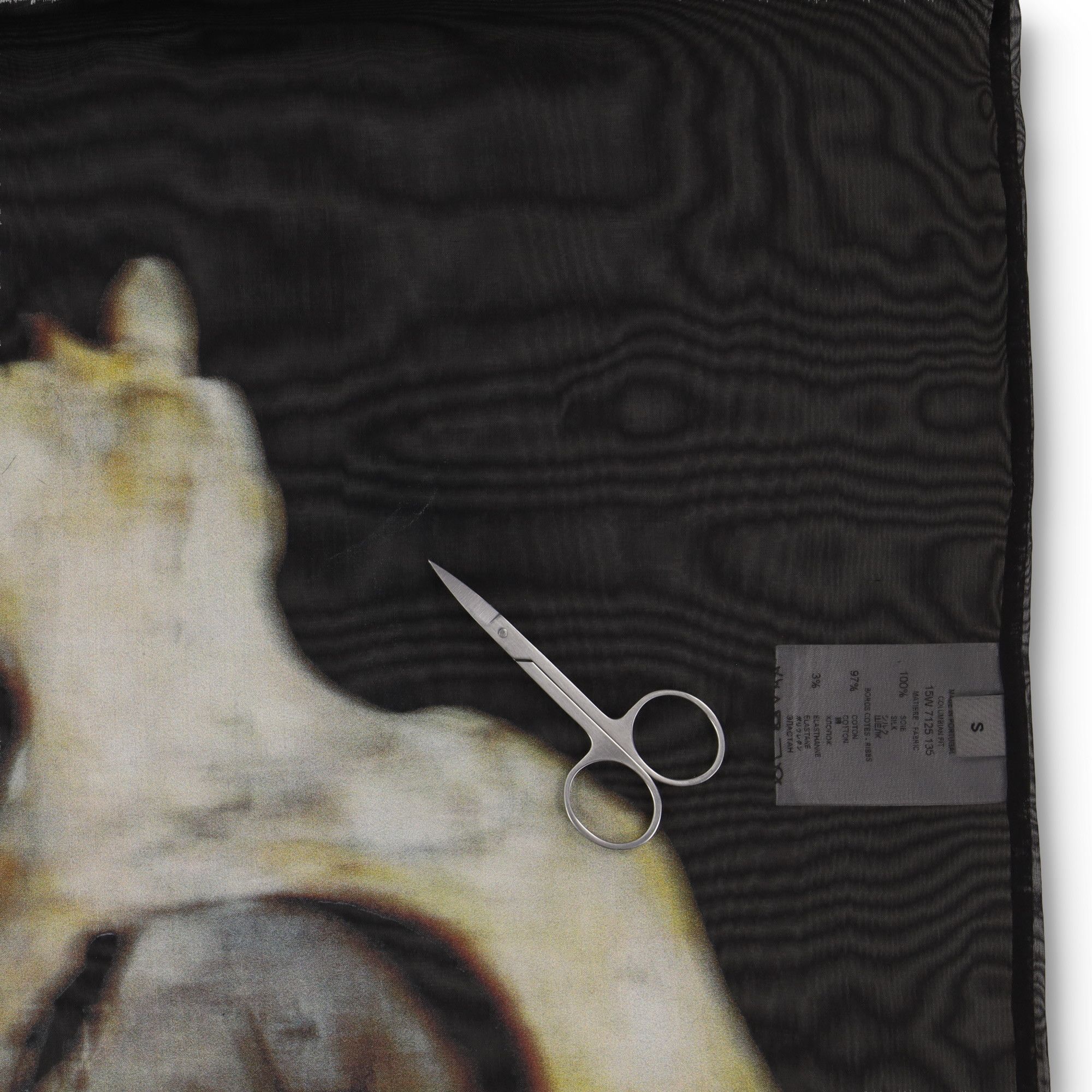 Givenchy Black Skull Hem Organza Silk Oversized T-Shirt Size US S / EU 44-46 / 1 - 7 Thumbnail