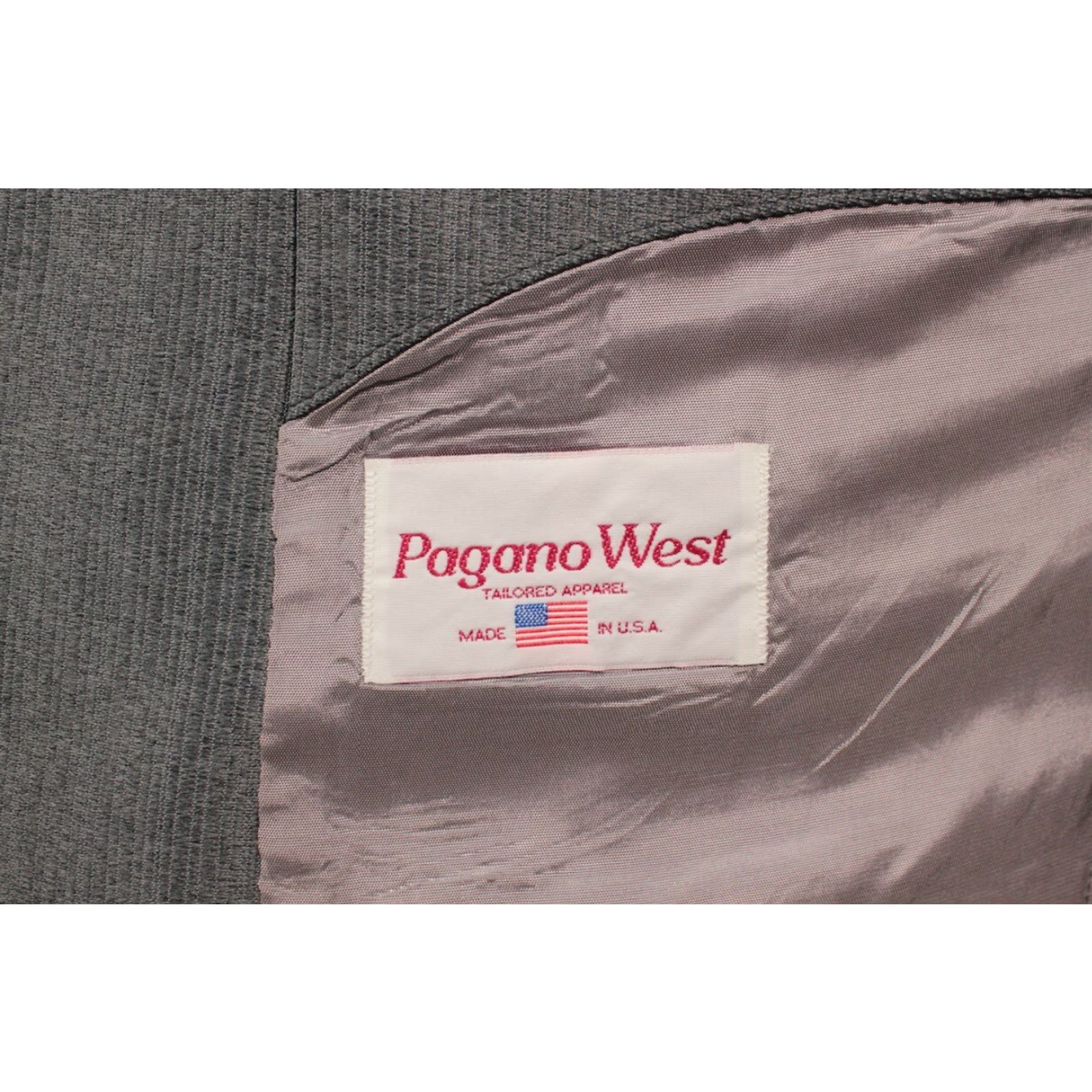 Vintage VINTAGE Pagano Western Leisure Suit Jacket Main Selling Point Shirt Mens 70s 46 XL Gray Polyester 36x28 49-inch Chest 70s Vintage Theme Mens Size 36R - 5 Thumbnail