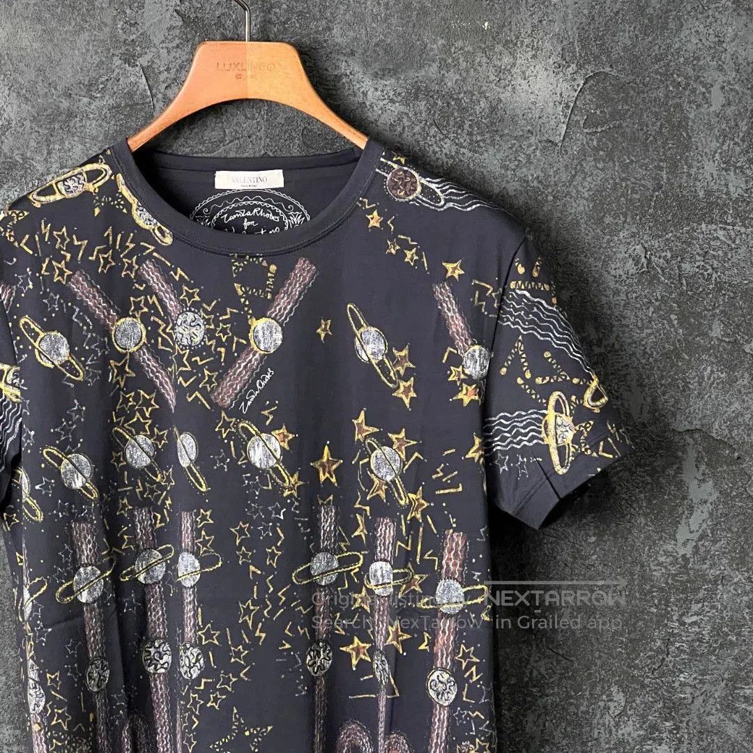 Valentino valentino multi-element printed cotton short sleeve. Size US XS / EU 42 / 0 - 3 Thumbnail