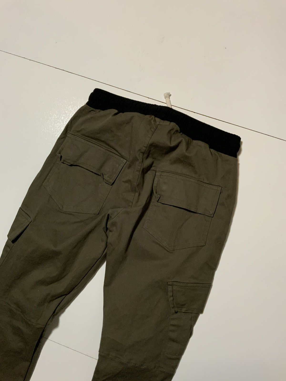 MNML MNML Los Angeles Olive Green Cargo Drawstring Utility Pants Size US 32 / EU 48 - 8 Thumbnail