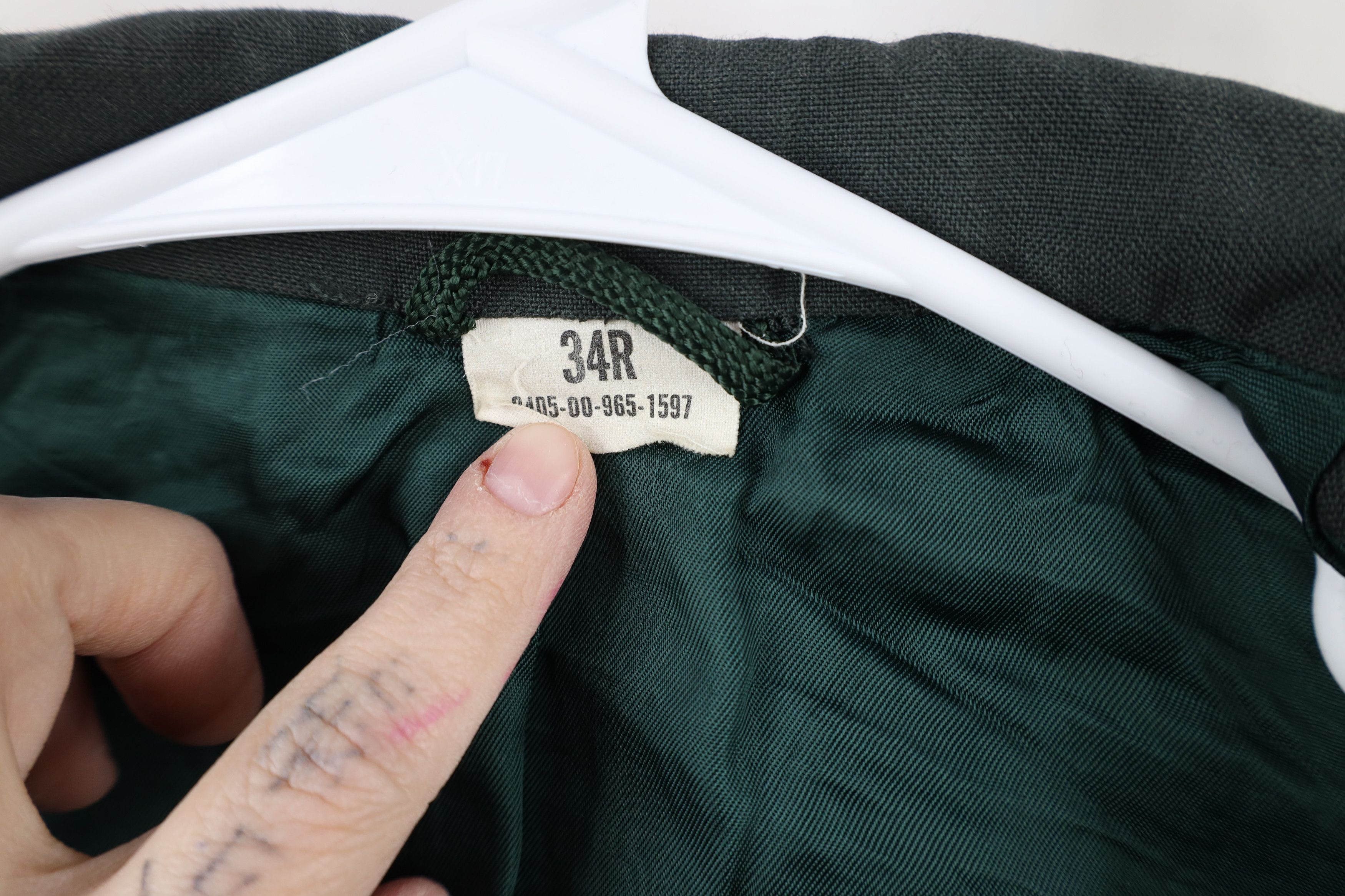 Vintage Vintage 70s Vietnam War AG-344 Officer Coat Jacket Green USA Size US L / EU 52-54 / 3 - 13 Thumbnail
