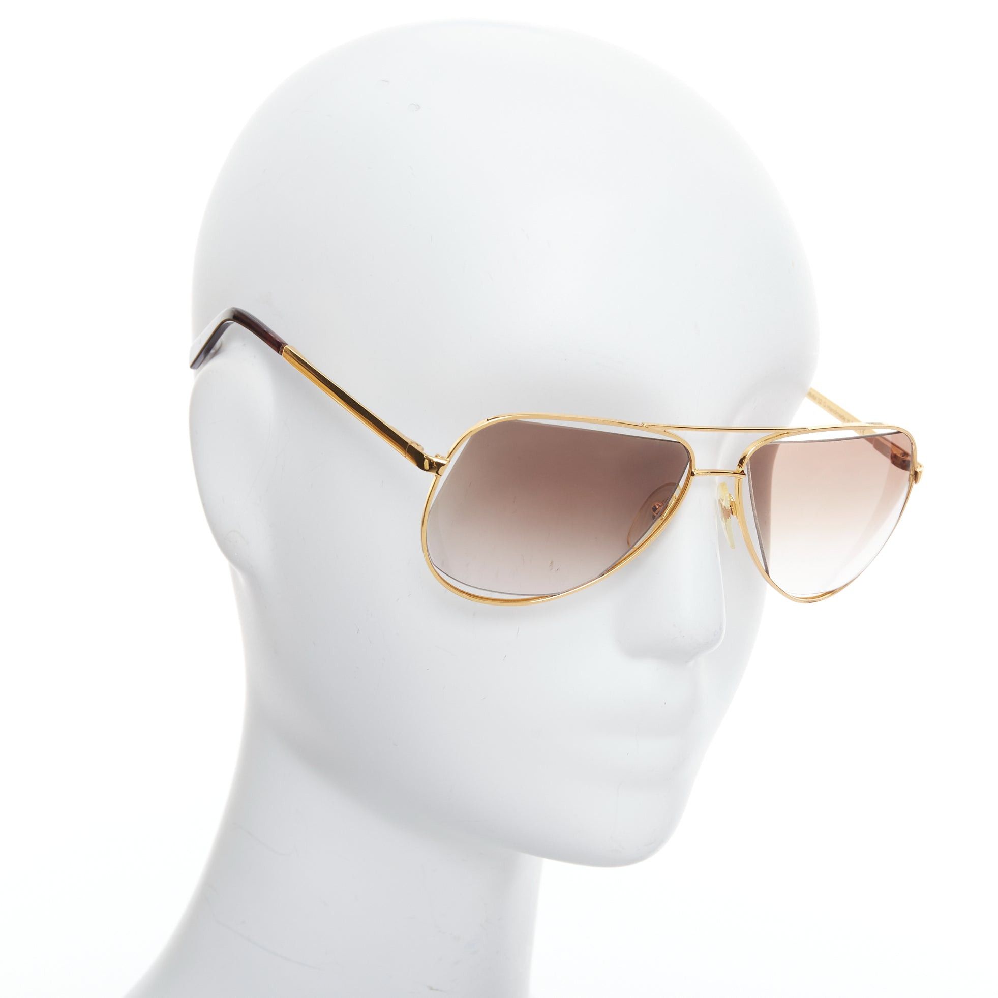 Maison Margiela MAISON MARTIN MARGIELA MYKITA MMM02G gold cut out aviators Size ONE SIZE - 1 Thumbnail