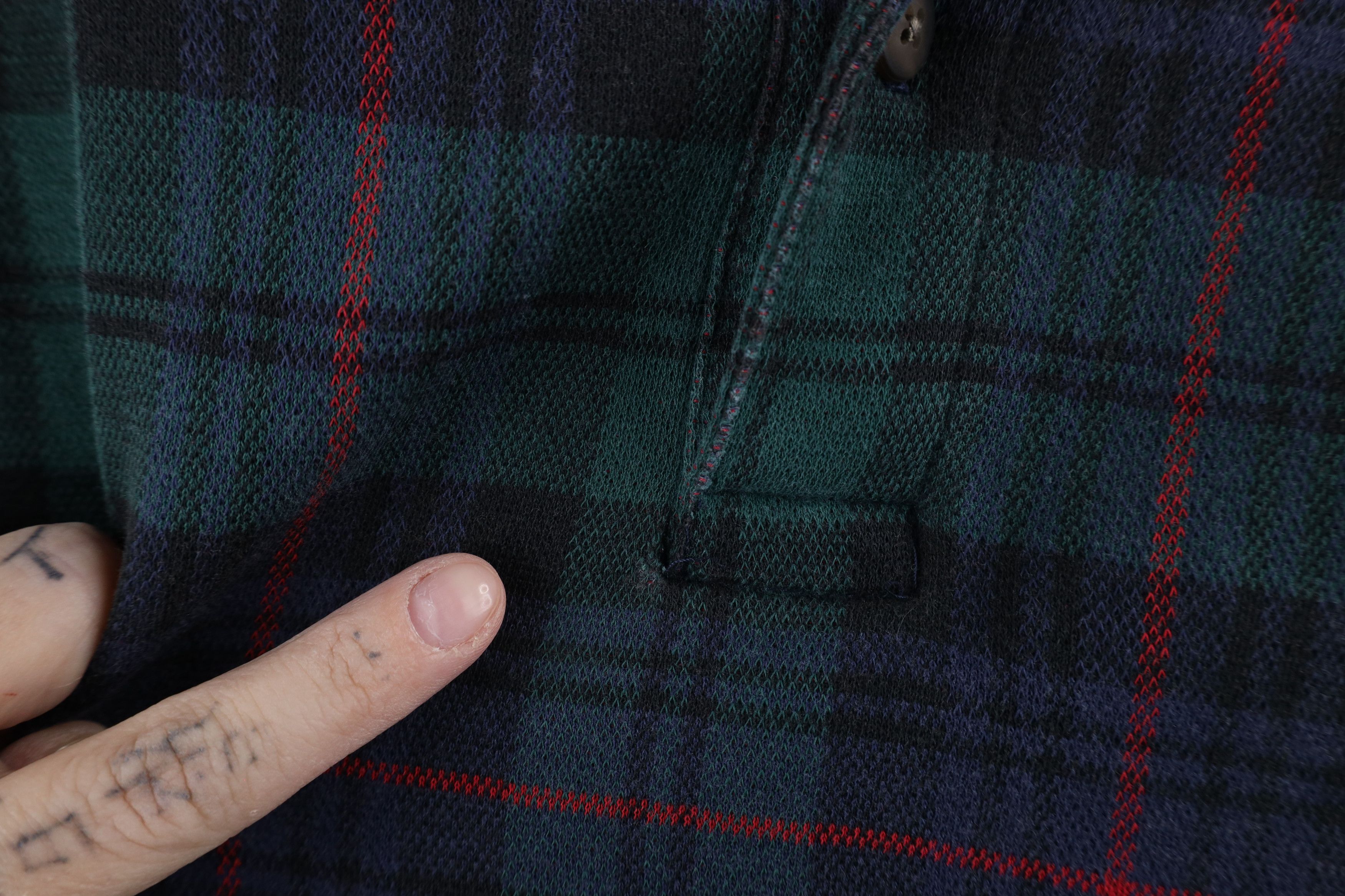 Lands' End × Vintage Vintage 90s Lands End Long Sleeve Rugby Polo Shirt AS IS Size US L / EU 52-54 / 3 - 7 Thumbnail