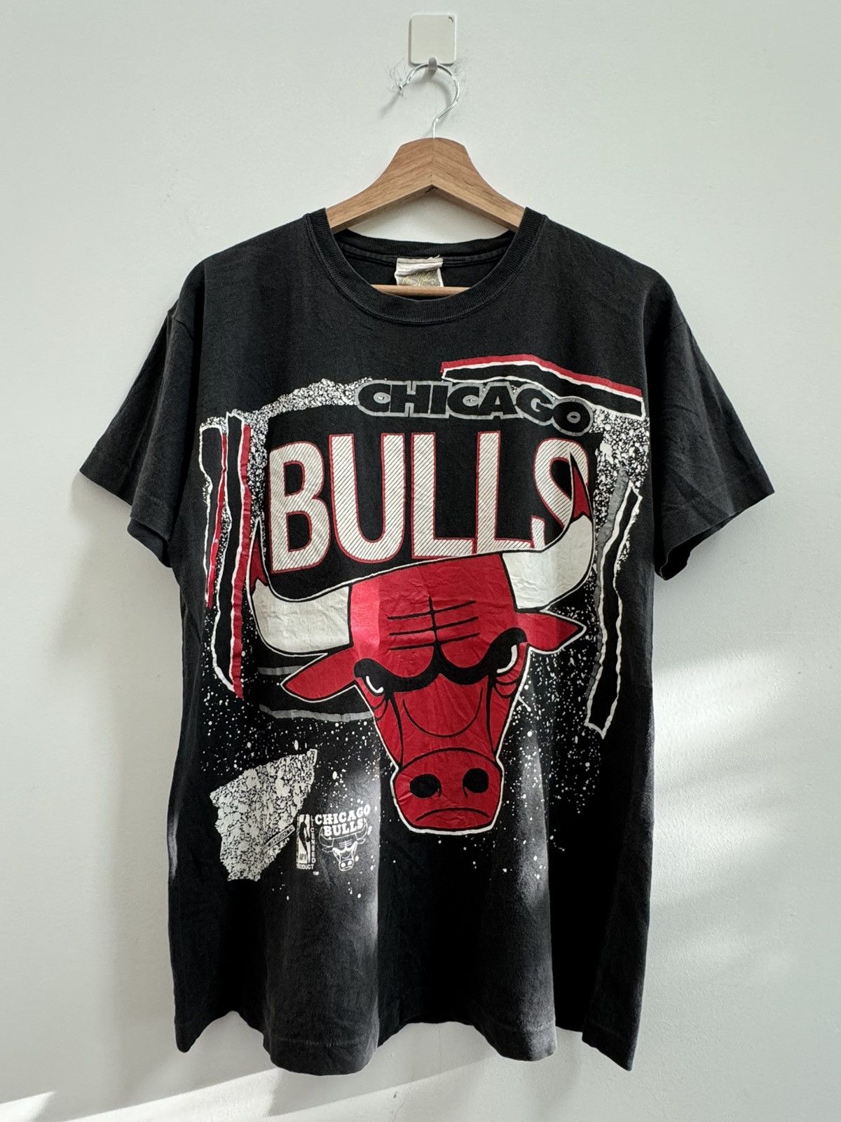 NBA Vintage 1992 Chicago Bulls Magic Johnson T-Shirt Size US L / EU 52-54 / 3 - 1 Thumbnail