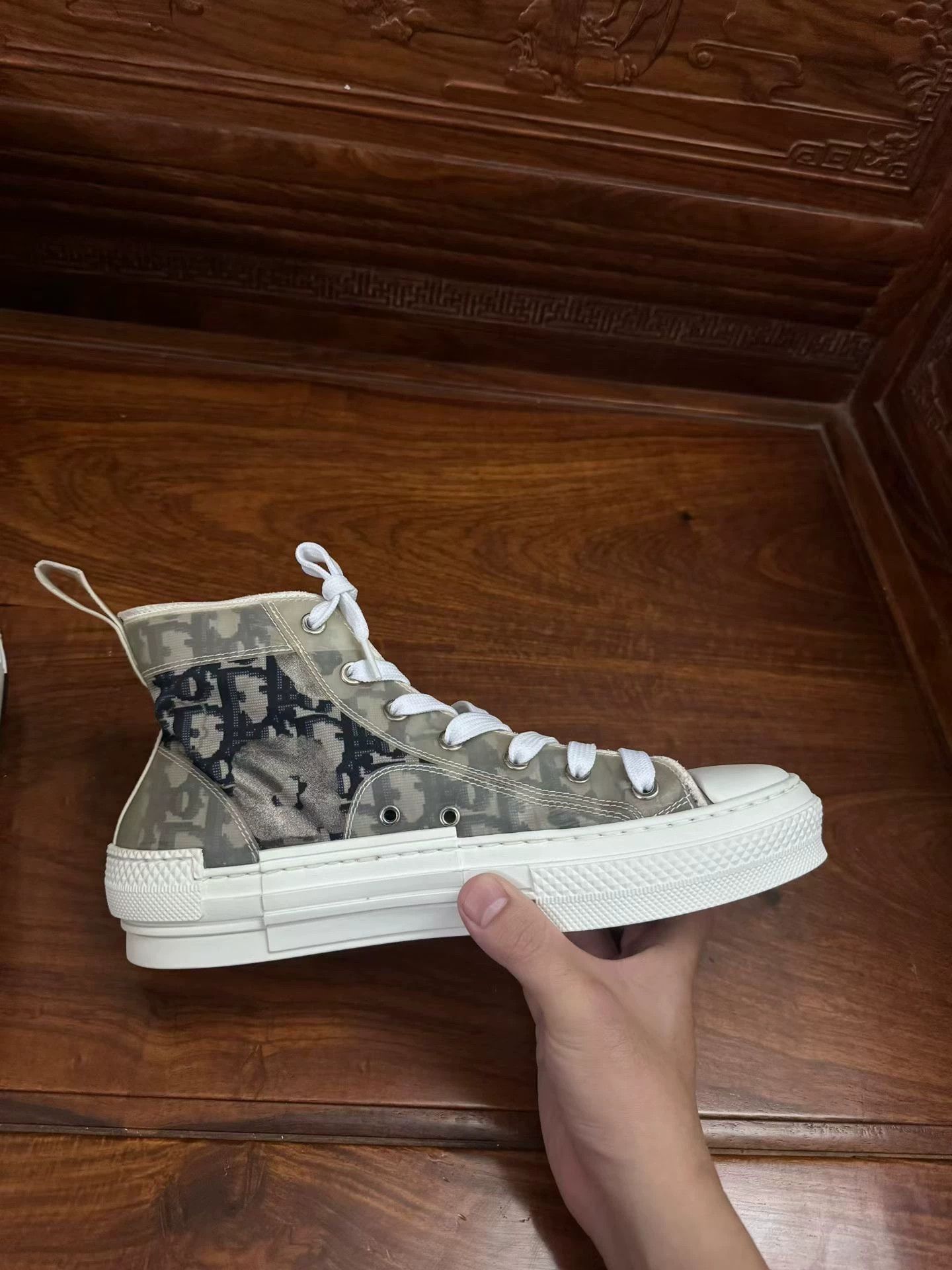 Dior Diorb23 High-Top Shoes Size US 8.5 / IT 38.5 - 3 Thumbnail