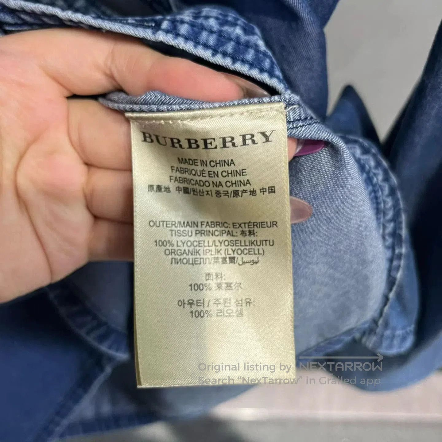 Burberry burberry blue casual long sleeve shirt. Size US M / EU 48-50 / 2 - 3 Thumbnail