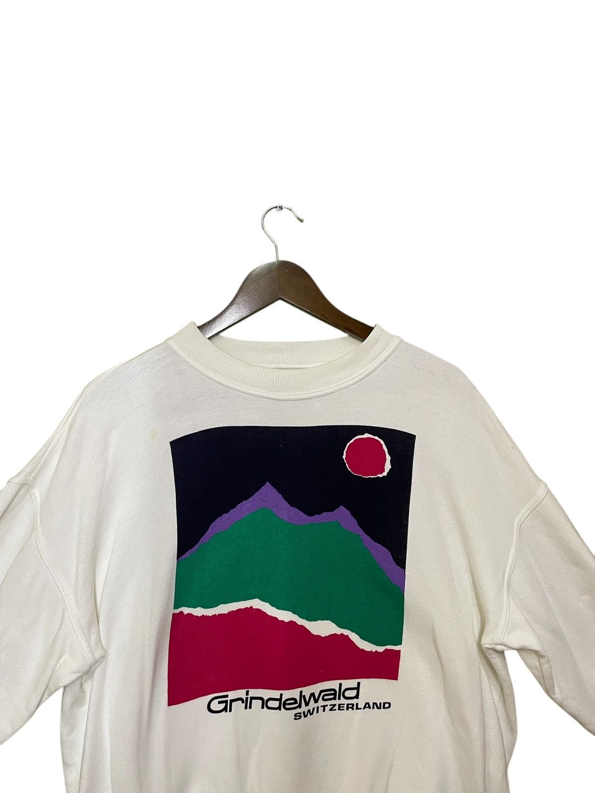 Other GRINDELWALD SWITZERLAND big logo printed crewneck sweatshirt Size US L / EU 52-54 / 3 - 4 Thumbnail