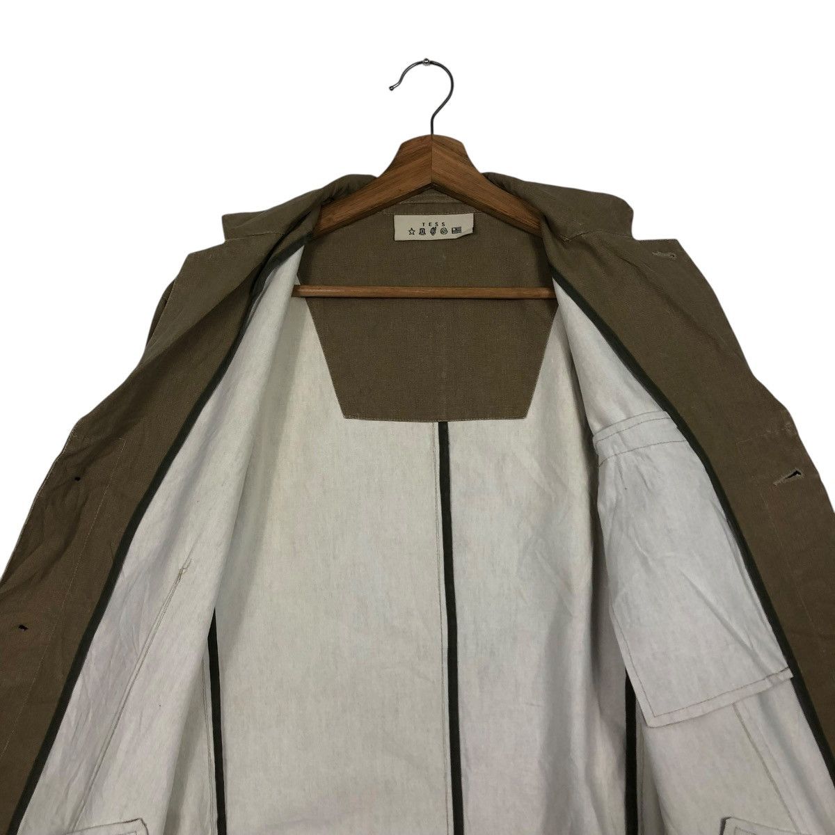 Japanese Brand 🔥VINTAGE DUCK CANVAS CHORE JACKET TESS ISSEY MIYAKE Size US M / EU 48-50 / 2 - 16 Thumbnail
