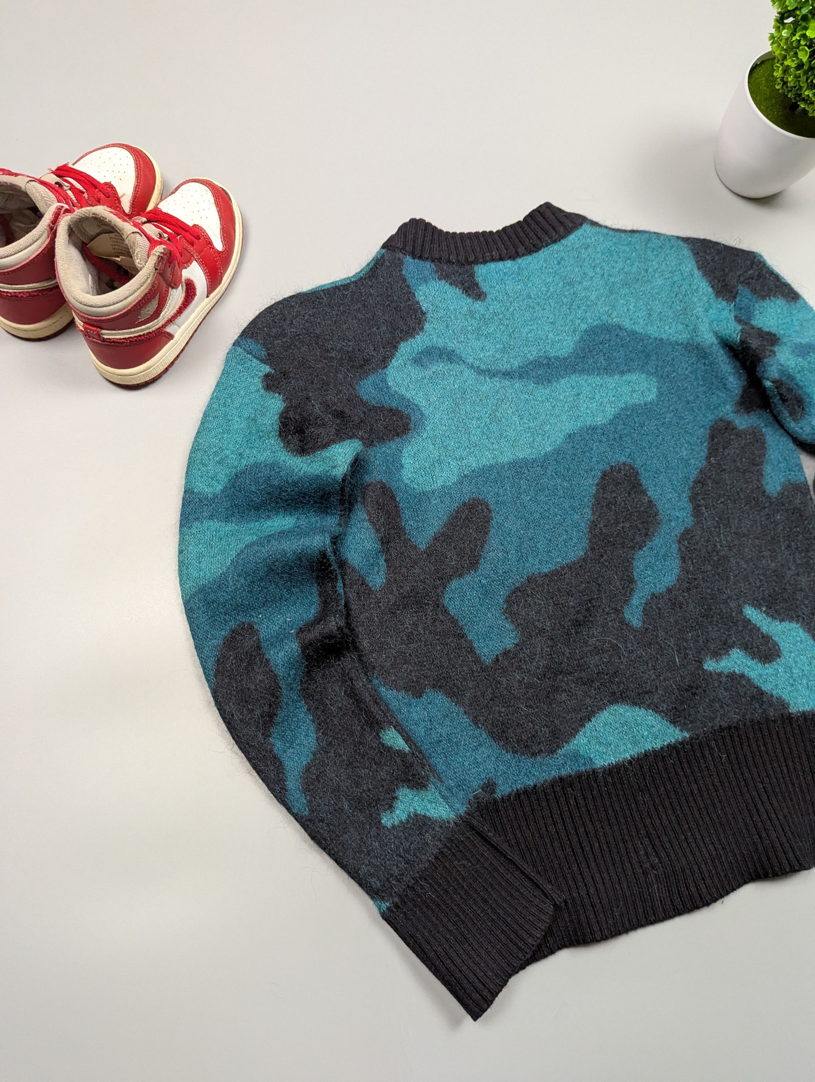 Diesel DIESEL Women's Camouflage Trendy Wool Y2k Sweater Size XS / US 0-2 / IT 36-38 - 11 Thumbnail