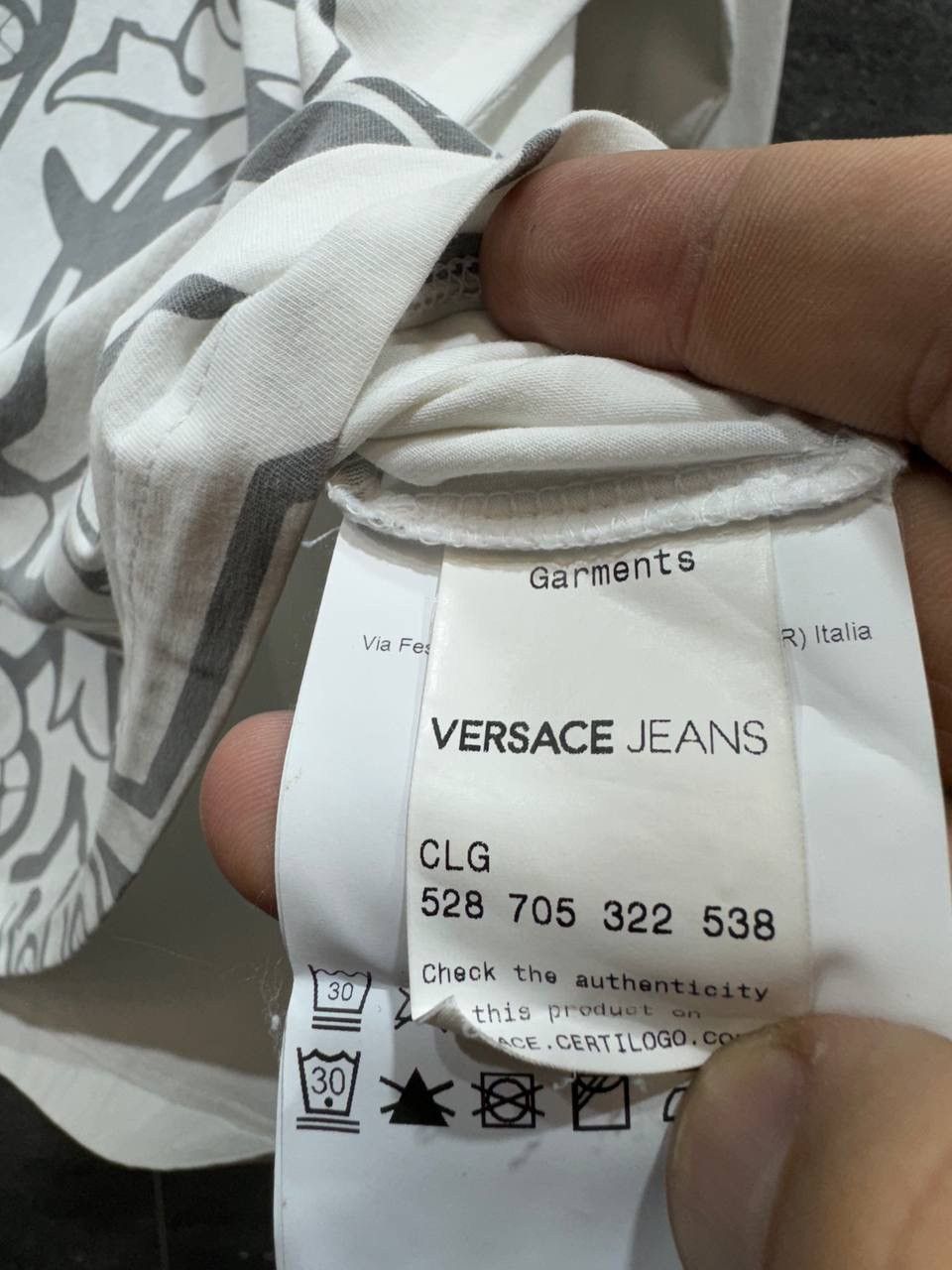 Versace Versace Jeans Men's Long Sleeve T-Shirt Size US L / EU 52-54 / 3 - 5 Thumbnail