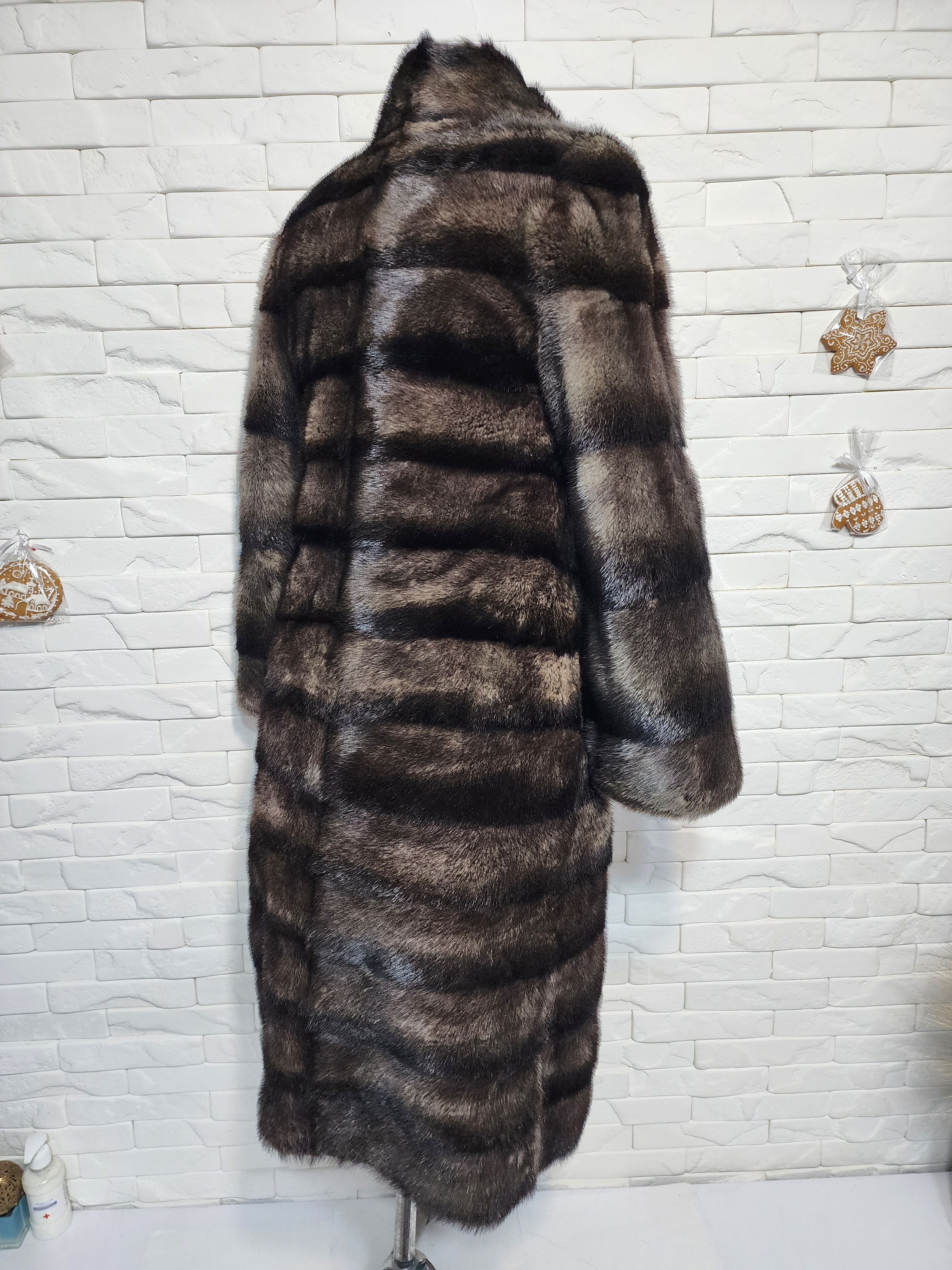 Furla Brown Fur Coat: Women's Mink Coat. Size S / US 4 / IT 40 - 5 Thumbnail