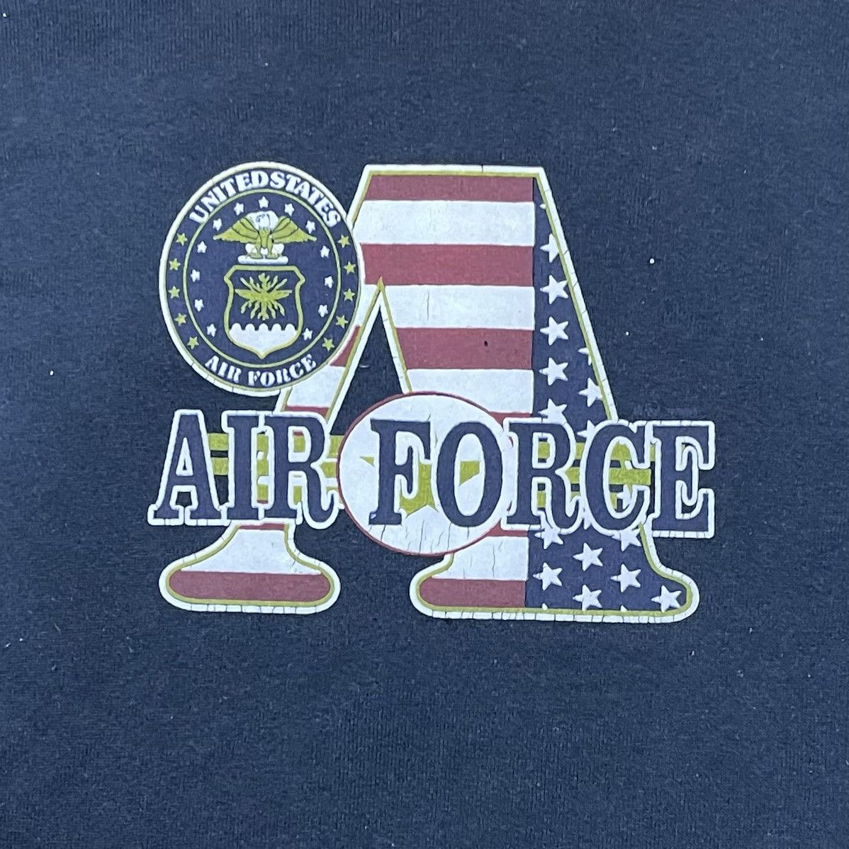 Vintage Vintage USAF Fruit of the Loom Sweatshirt Size US XL / EU 56 / 4 - 3 Thumbnail