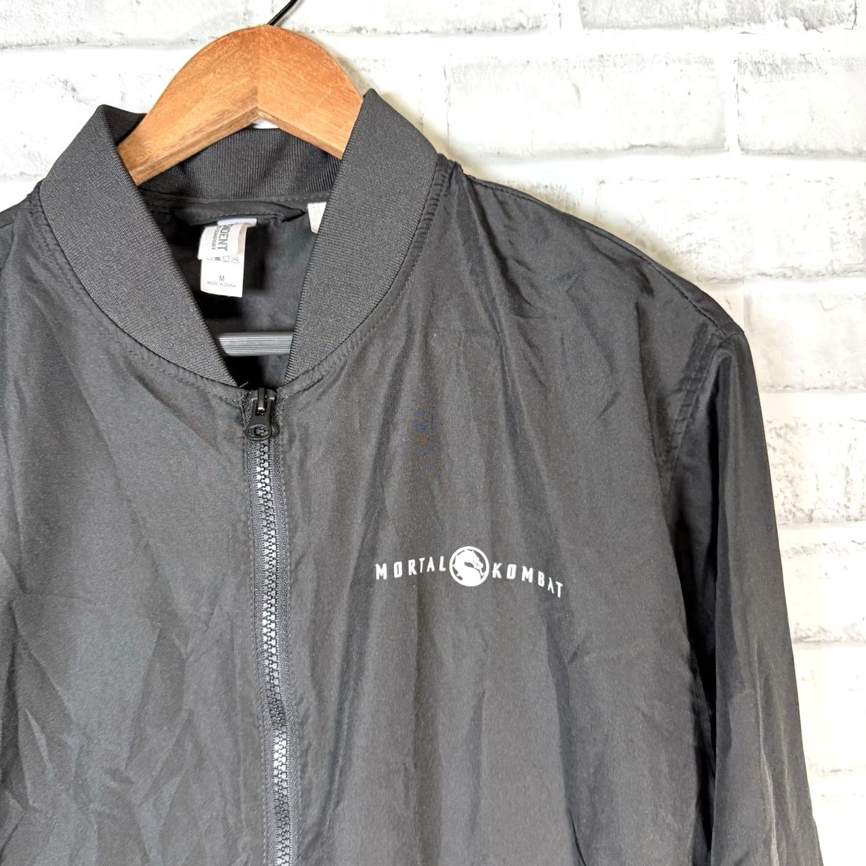 Vintage Mortal Kombat Jacket Bomber Full Zip Mens M Black 100% Polyester Size US M / EU 48-50 / 2 - 3 Thumbnail