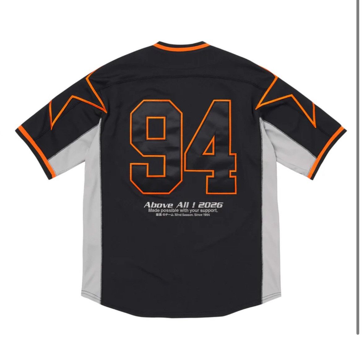 Supreme Supreme Stars Baseball Jersey Black Size XL Size US XL / EU 56 / 4 - 5 Thumbnail