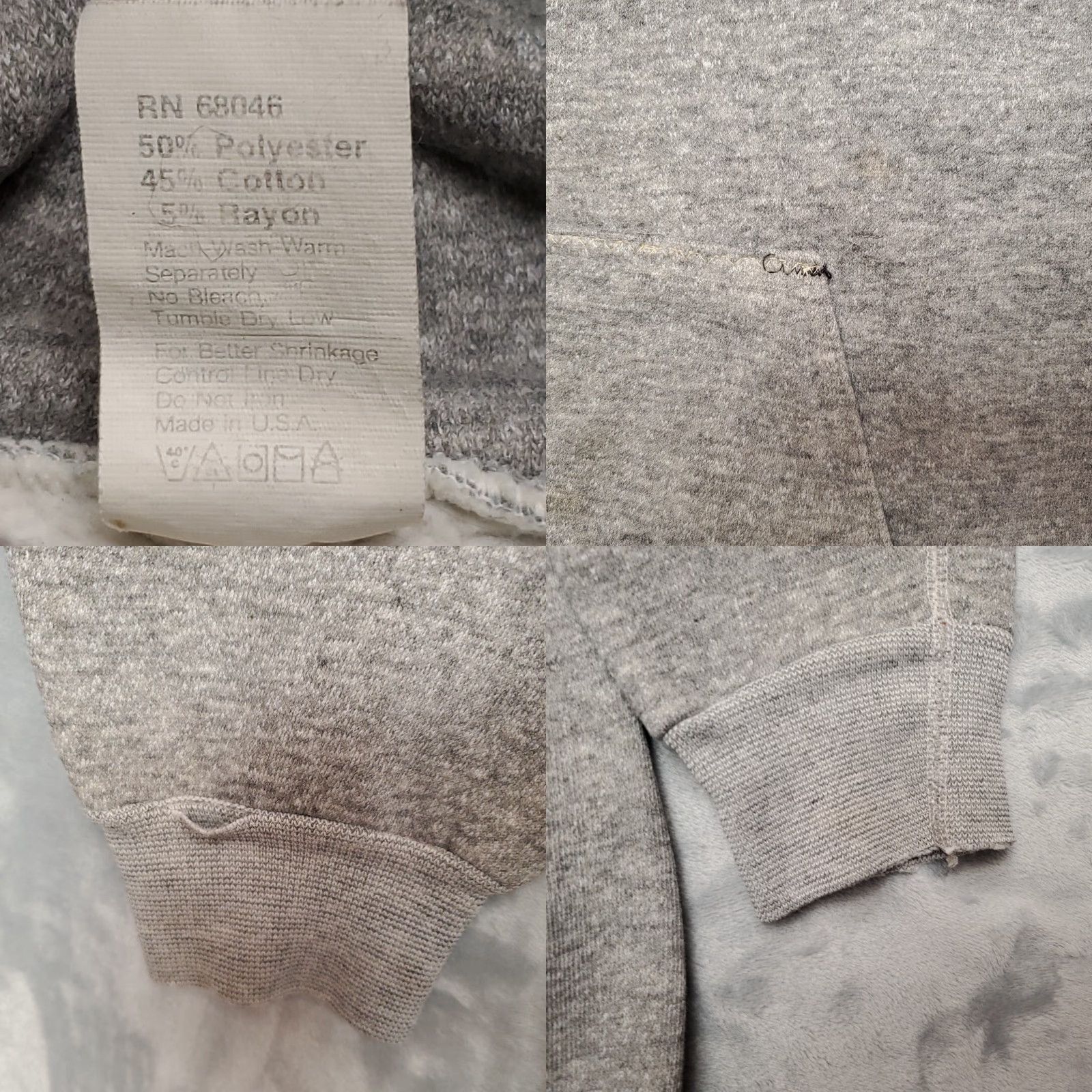 Vintage VINTAGE Discus Hoodie Mens L Gray Raglan Hooded Pullover Sweatshirt 70s Alaska Size US L / EU 52-54 / 3 - 8 Thumbnail