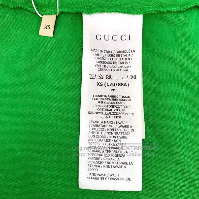 Gucci Gucci 22 Love Parade green five-pointed star logo printed Size XS / US 0-2 / IT 36-38 - 6 Thumbnail