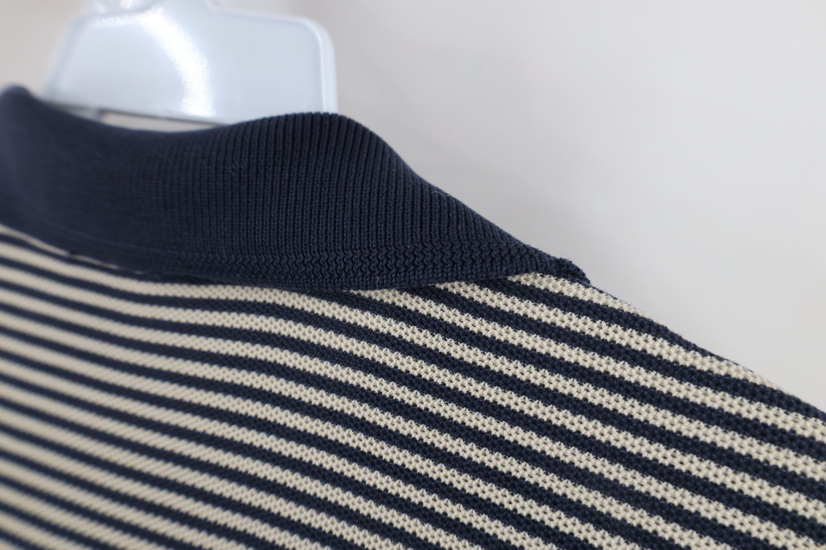 L.L. Bean × Vintage Vintage LL Bean Striped Double L Knit Collared Polo Shirt Size US L / EU 52-54 / 3 - 10 Thumbnail