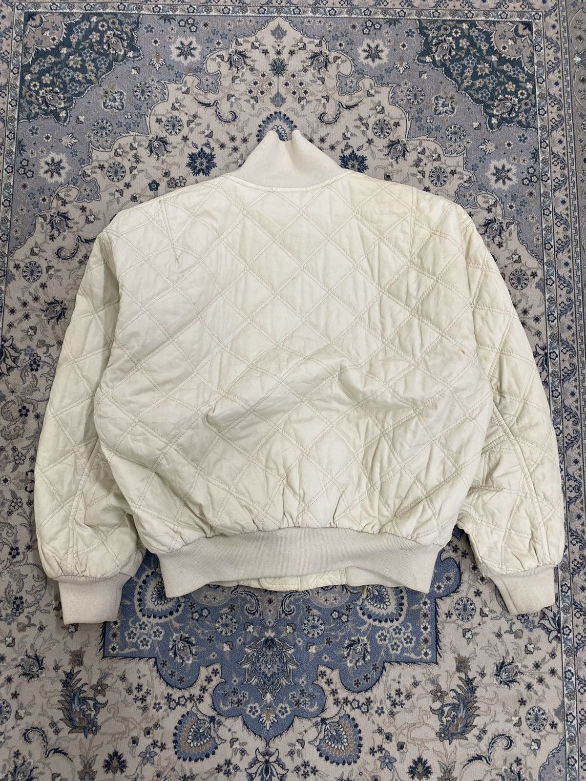 Lacoste VINTAGE 80s LACOSTE QUILTED BOMBER JACKET ZIPPER WINTER Size US S / EU 44-46 / 1 - 10 Thumbnail
