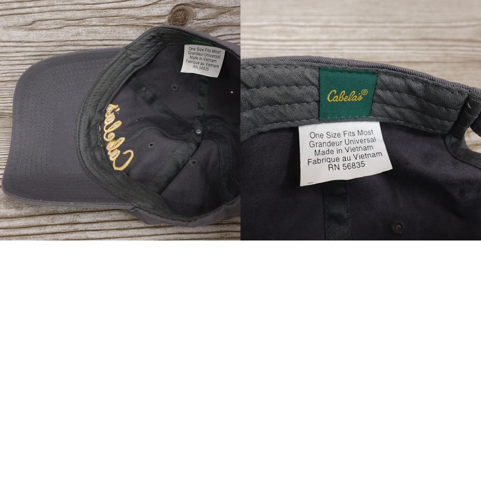 Vintage CABELA'S CLUB LOGO Grey Adjustable Strapback Baseball Hat Cap Adult One Size Unisex Cap Grey Cabela's Hat Mens Womens Boys Girls Size ONE SIZE - 8 Thumbnail