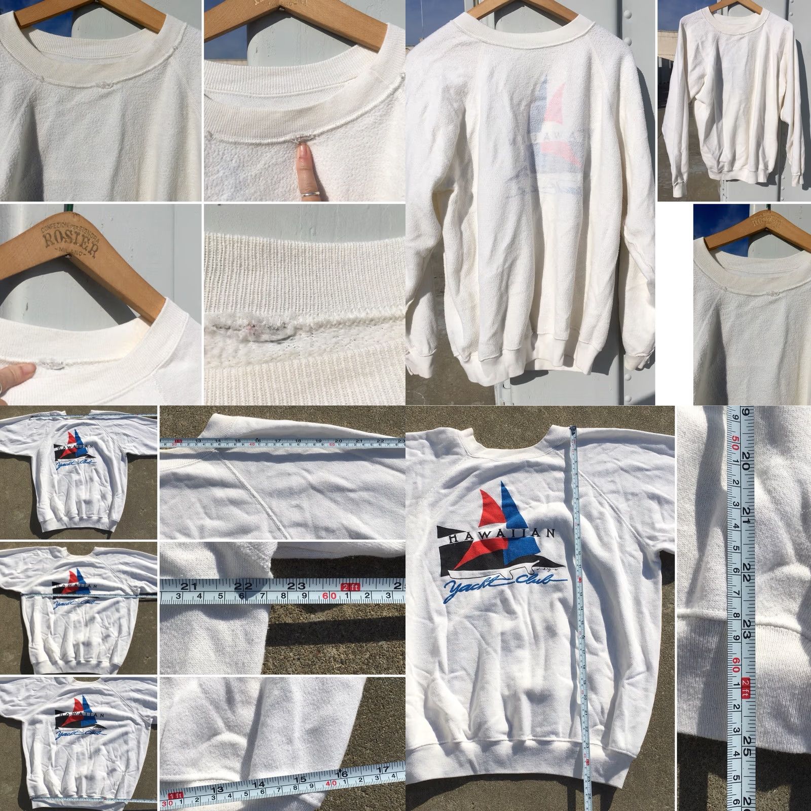 Vintage Vintage Hawaiian Yacht Club Graphic Sweatshirt Raglan 80s 1980s L XL White Mens Sweatshirt Holiday Yacht Club Graphics 1980s Mens L-XL Size US L / EU 52-54 / 3 - 8 Thumbnail