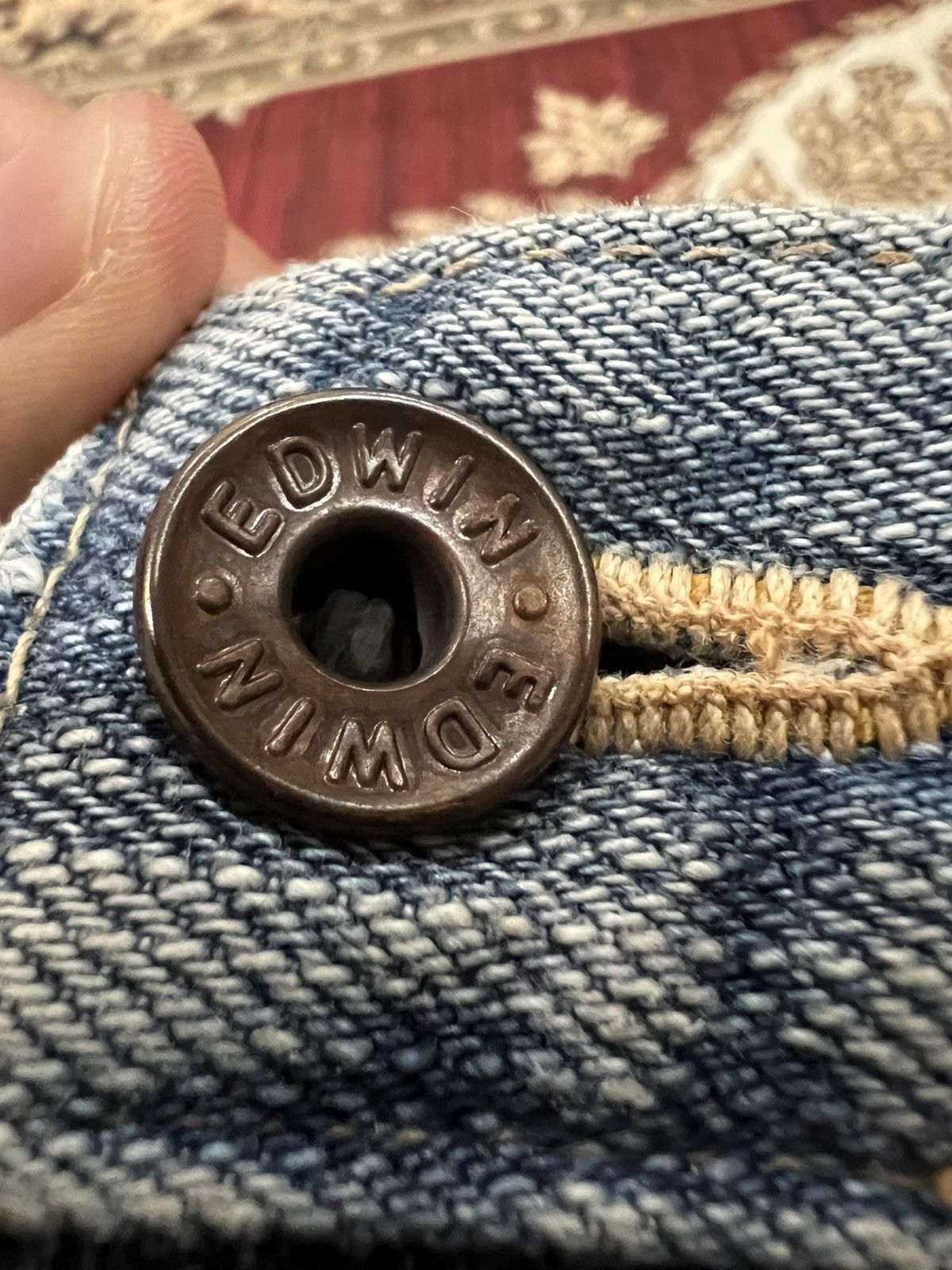 Edwin Vintage Edwin 505zx Selvedge Faded Jean Size US 31 - 9 Thumbnail