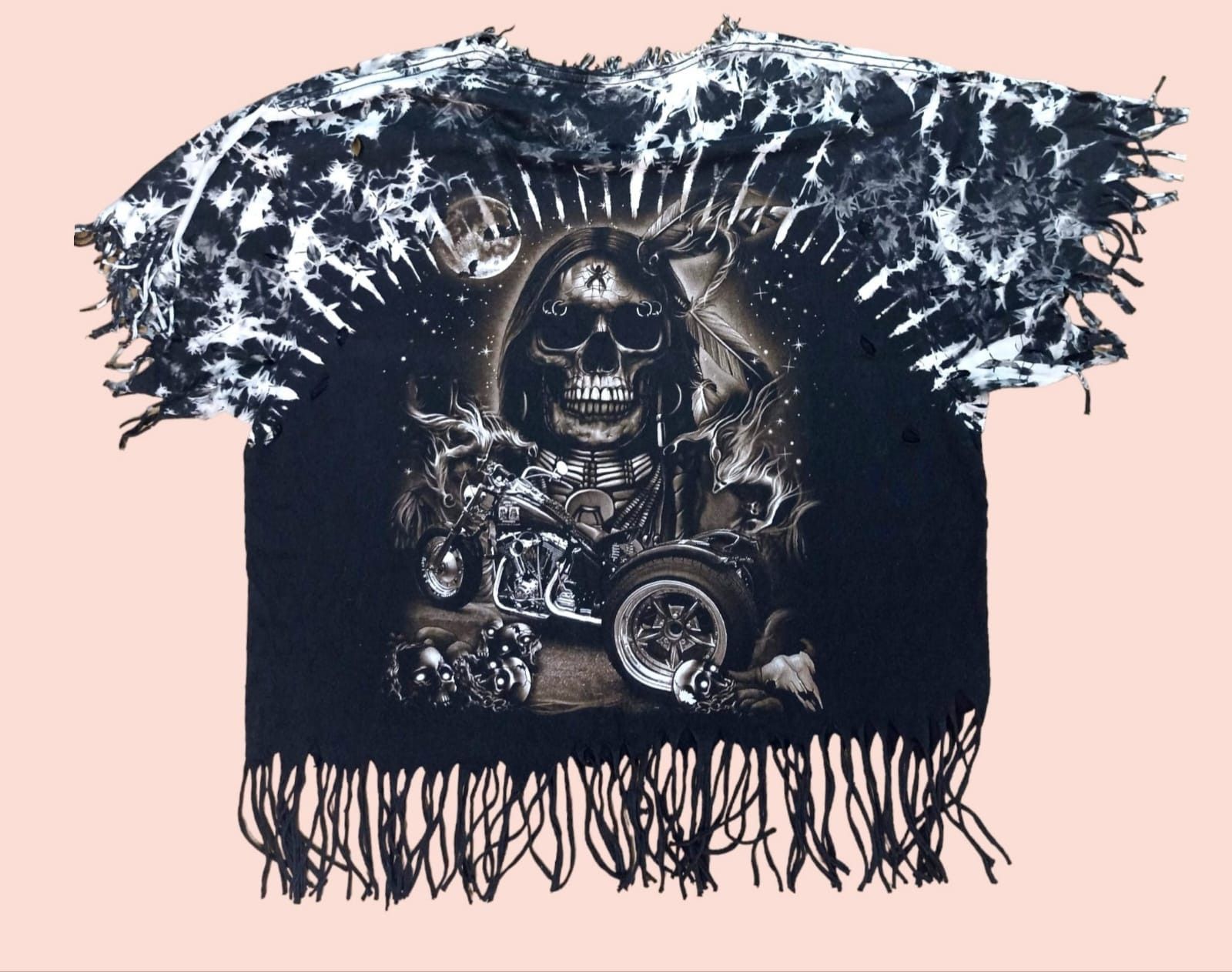 Vintage Metal universal blouses t-shirt woman rhinestones Size ONE SIZE - 4 Thumbnail