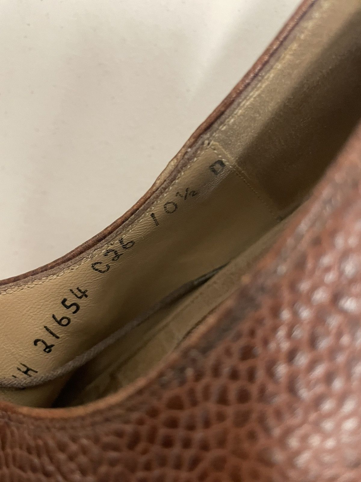 Salvatore Ferragamo Pebbled Leather Split Toe Oxford Size US 10.5 / EU 43-44 - 7 Thumbnail