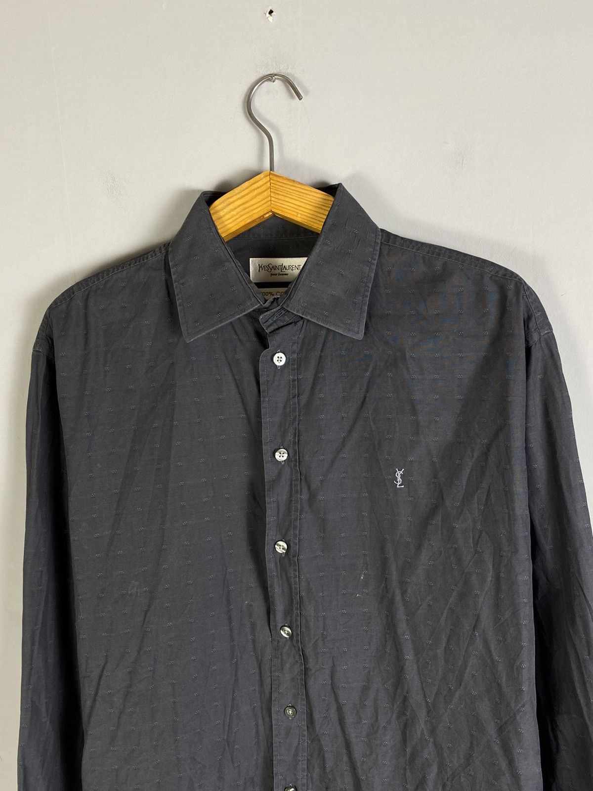 Yves Saint Laurent Vintage 90s YSL Yves Saint Laurent shirt Size US L / EU 52-54 / 3 - 2 Thumbnail