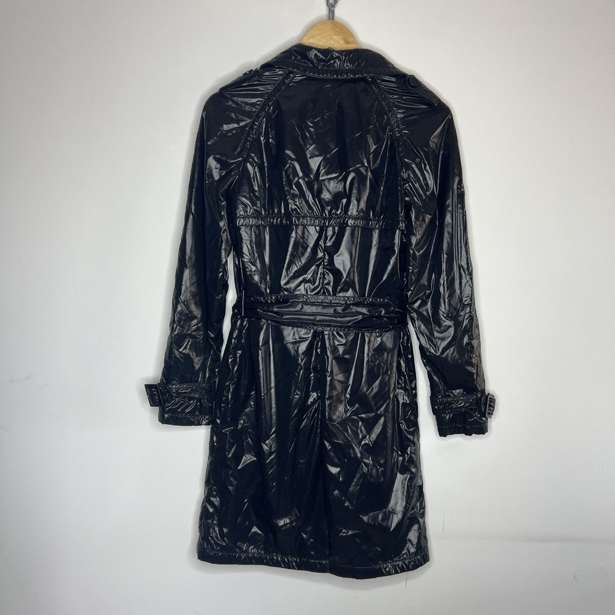 Moncler Moncler Black Shiny Coat Badge Patch Logo Avant Garde Jacket Size S / US 4 / IT 40 - 8 Thumbnail