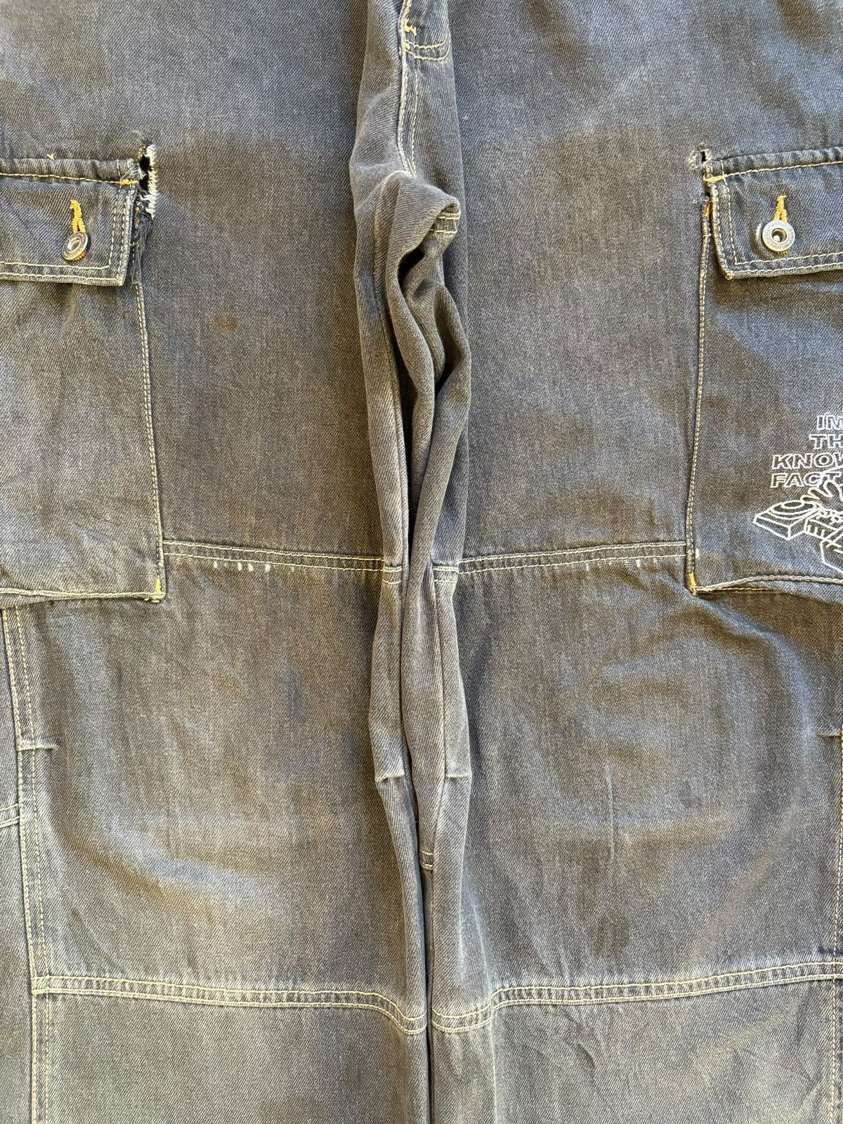 Japanese Brand Vintage Japanese Brand Mud Wash Cargo Loose Baggy Jeans Size US 34 / EU 50 - 5 Thumbnail