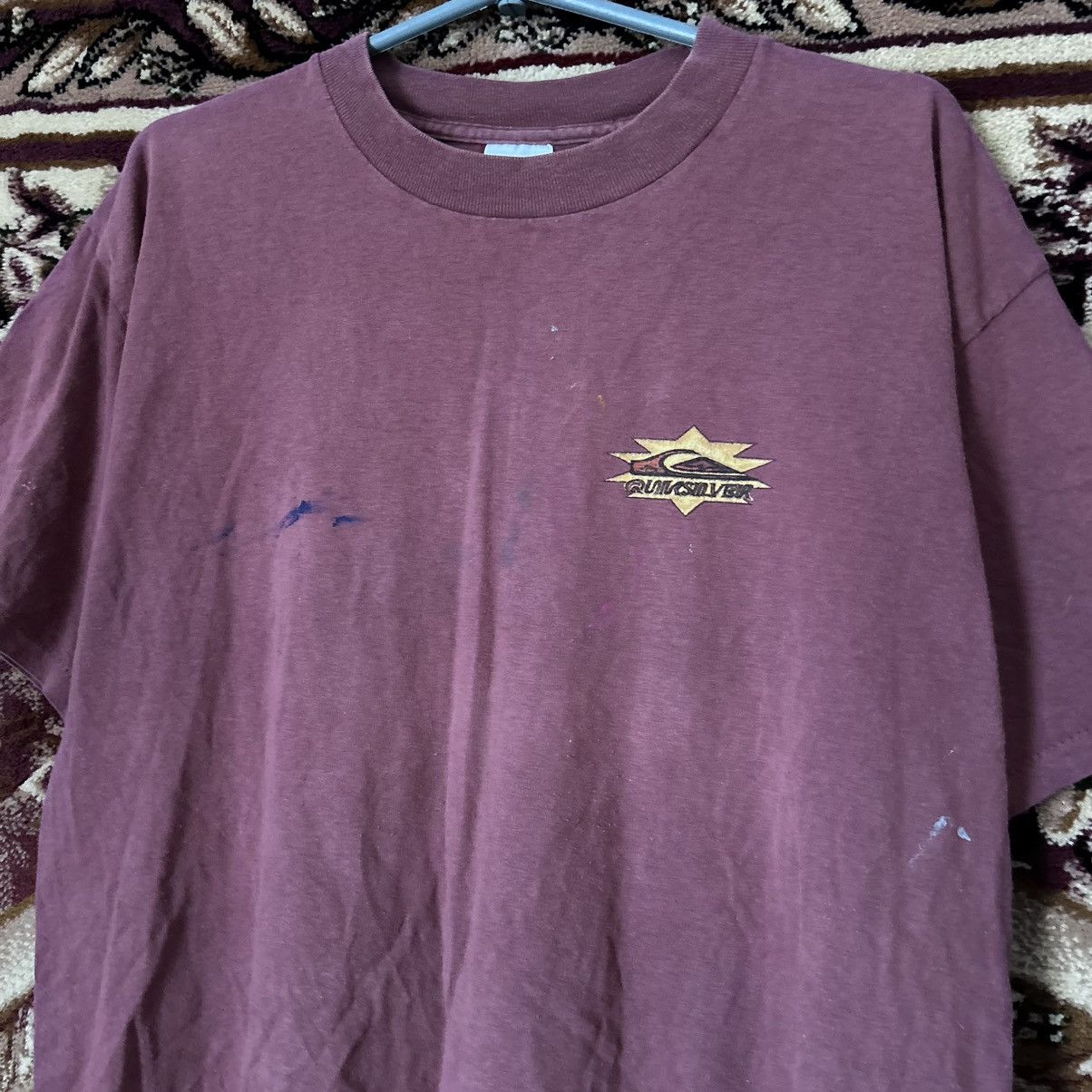 Quicksilver Grail Vintage Single Stitch Sun Faded Quiksilver Graphic Tee Size US L / EU 52-54 / 3 - 8 Thumbnail
