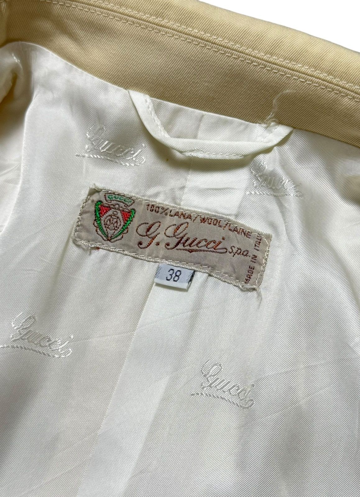 Gucci Gucci 1970’s Vintage Off White Blazer Size XS / US 0-2 / IT 36-38 - 3 Thumbnail