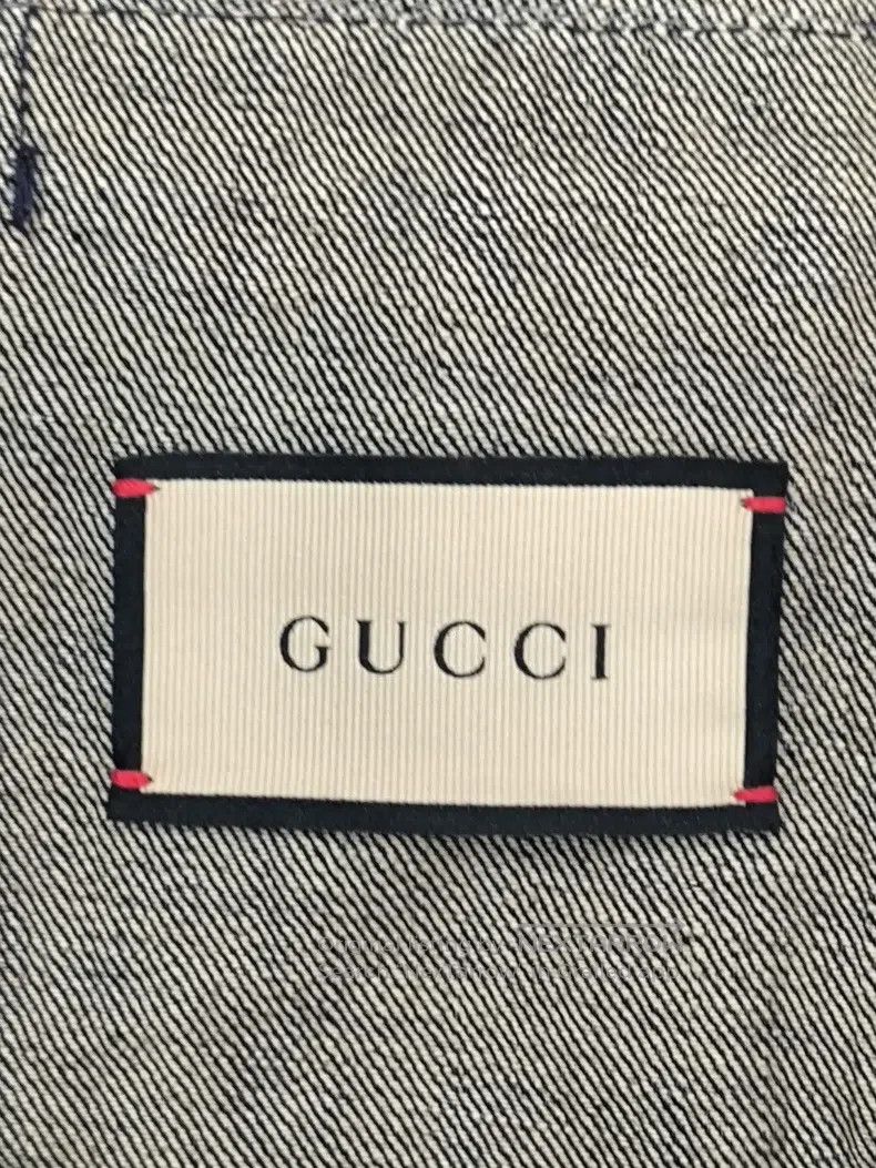 Gucci Gucci Full-print logo pattern lapel long-sleeved denim jac Size US M / EU 48-50 / 2 - 6 Thumbnail