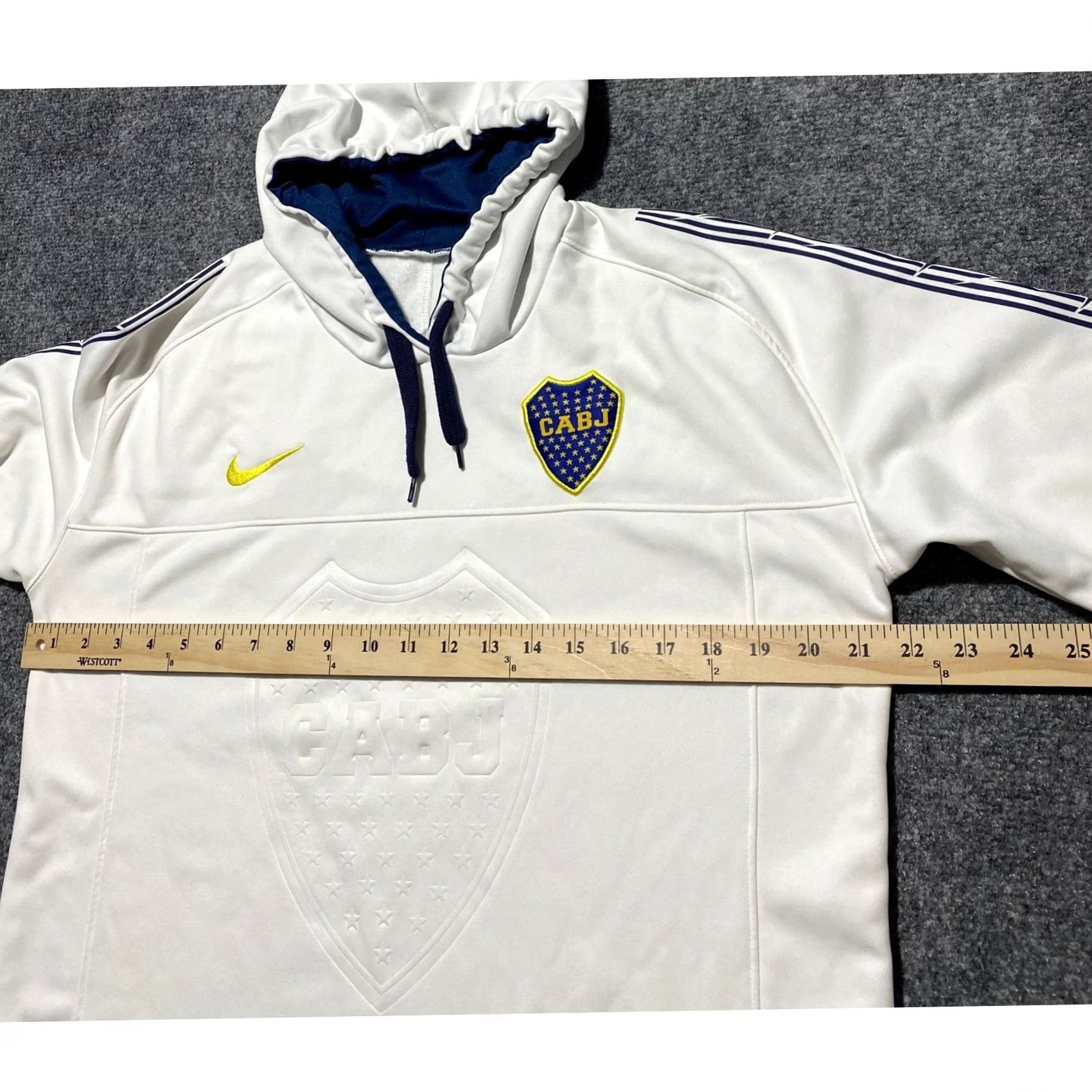 Nike Nike Boca Juniors Dri-FIT Training Hoodie Mens Large White CABJ Soccer Argentina Shirt Size US L / EU 52-54 / 3 - 4 Thumbnail