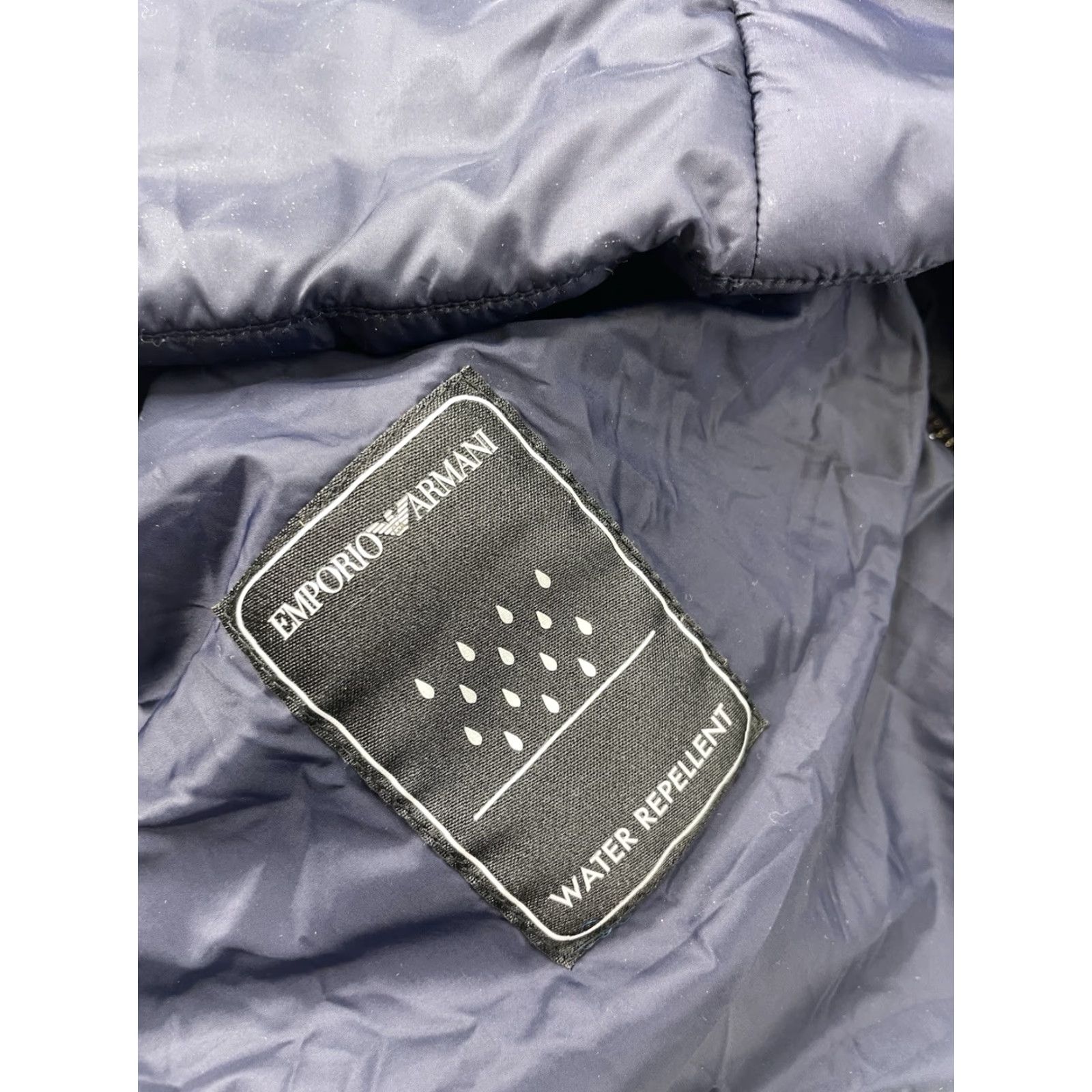 Armani Emporio Armani Vest Puffer Insulated Full Zip Navy 42 Water Repellent Men Size 42 Blue Puffer Jacket with Pockets Mens Size US XS / EU 42 / 0 - 6 Thumbnail