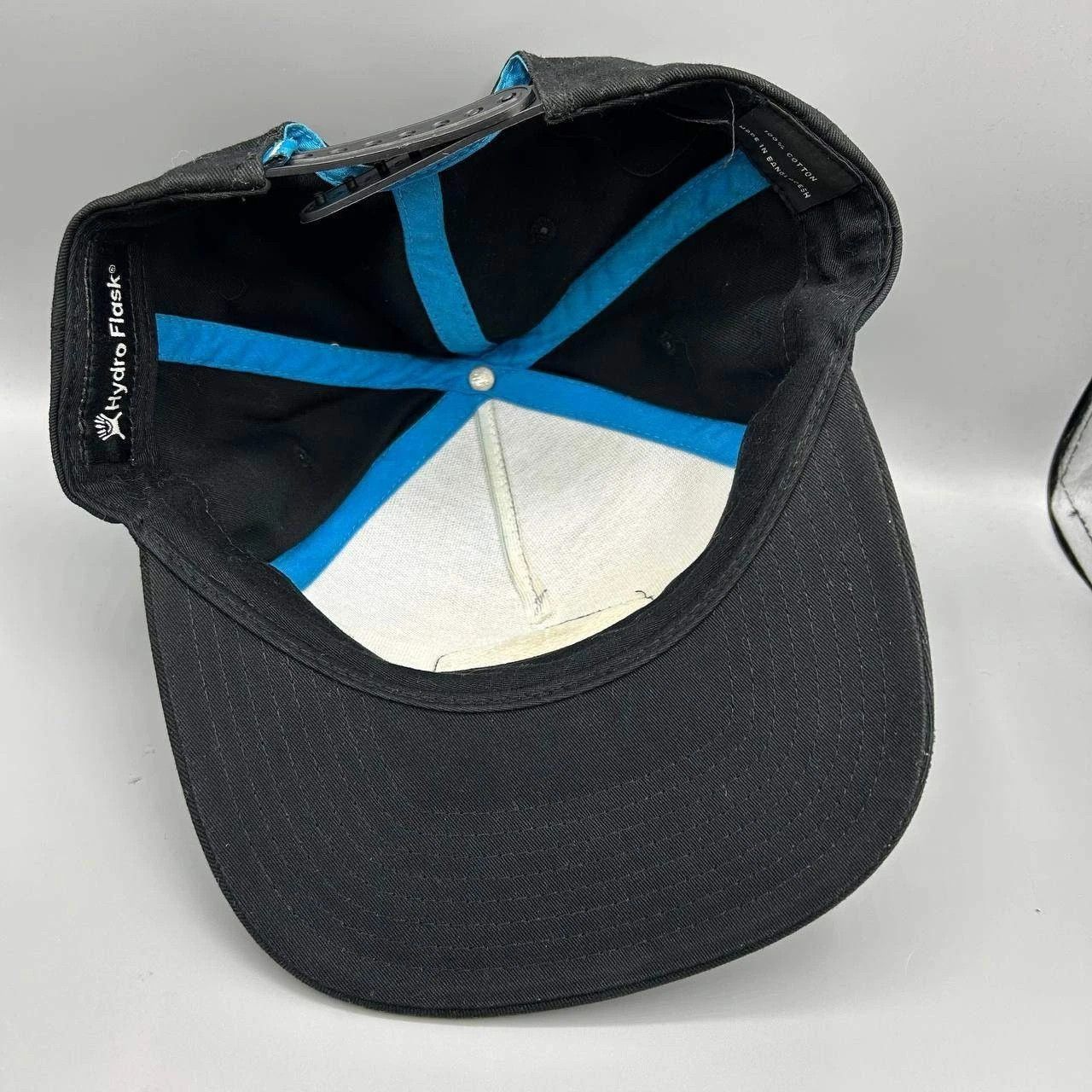 Other Hydro Flask Hat Men Black Embroidered Snap Back Cap Cotton Size ONE SIZE - 2 Thumbnail