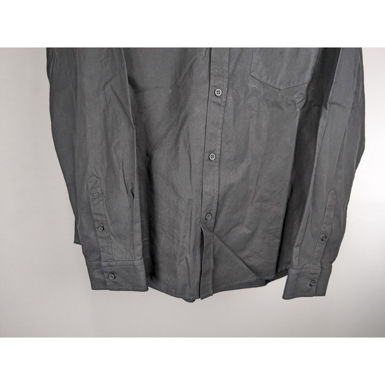 Balenciaga o1rshd1 Dress Shirt in Black Size US XS / EU 42 / 0 - 8 Thumbnail